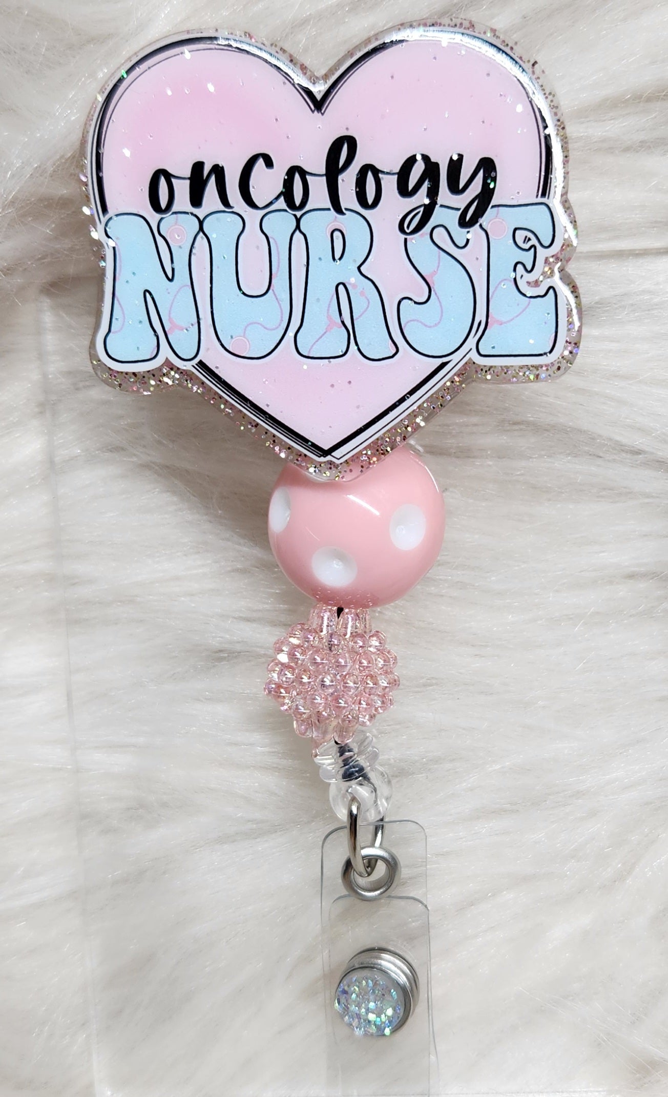 Oncology Nurse Badge Reel Face