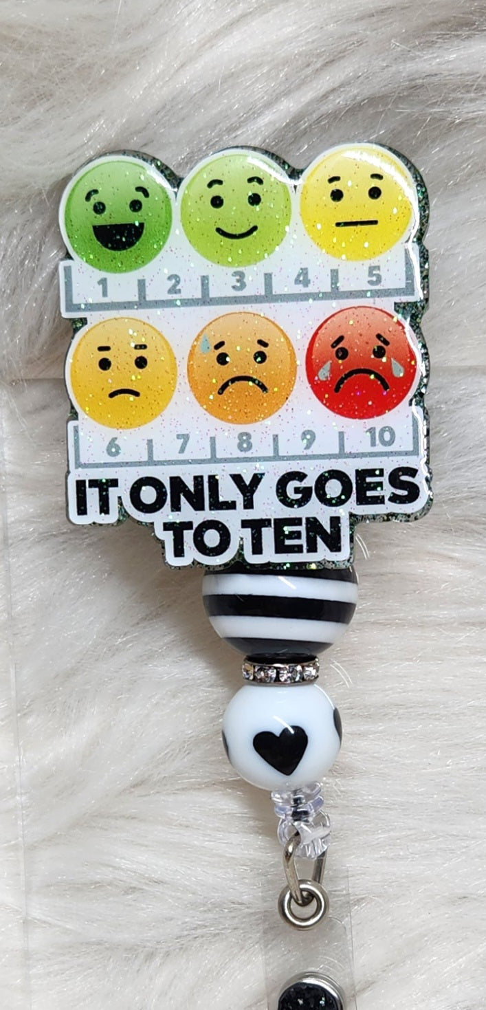 It only Goes to 10 Badge Reel Face