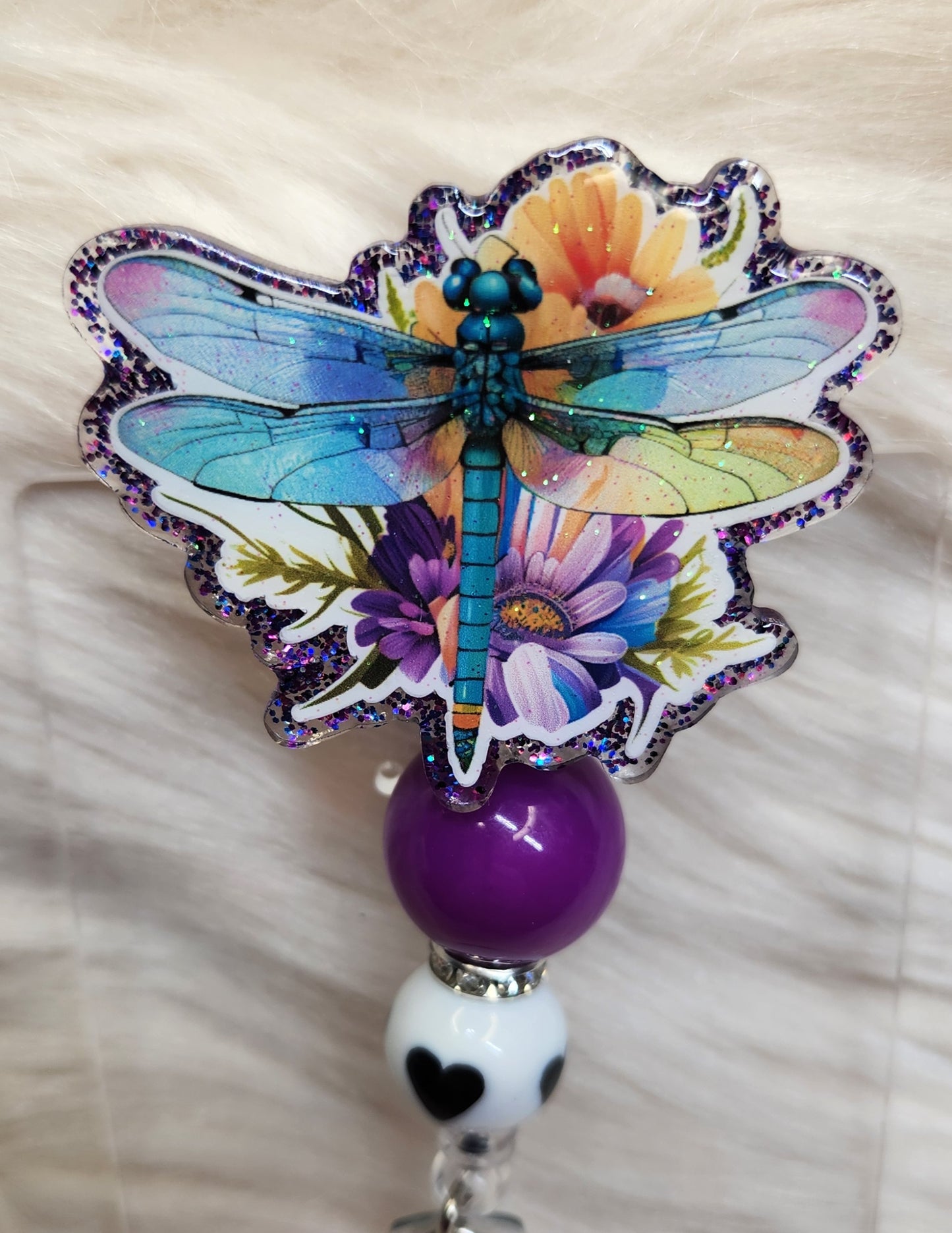Dragonfly Badge Reel Face