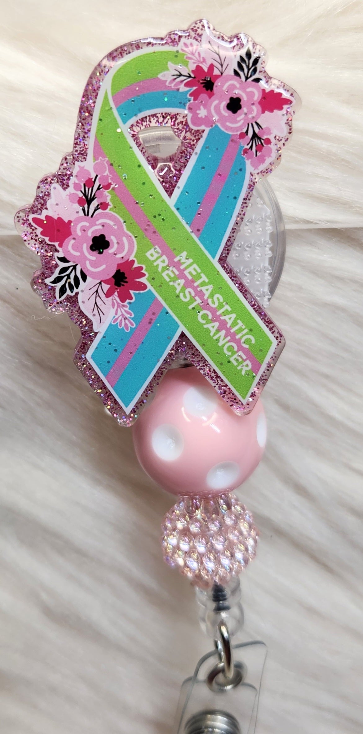 Metastatic Breast Cancer Badge Reel Face