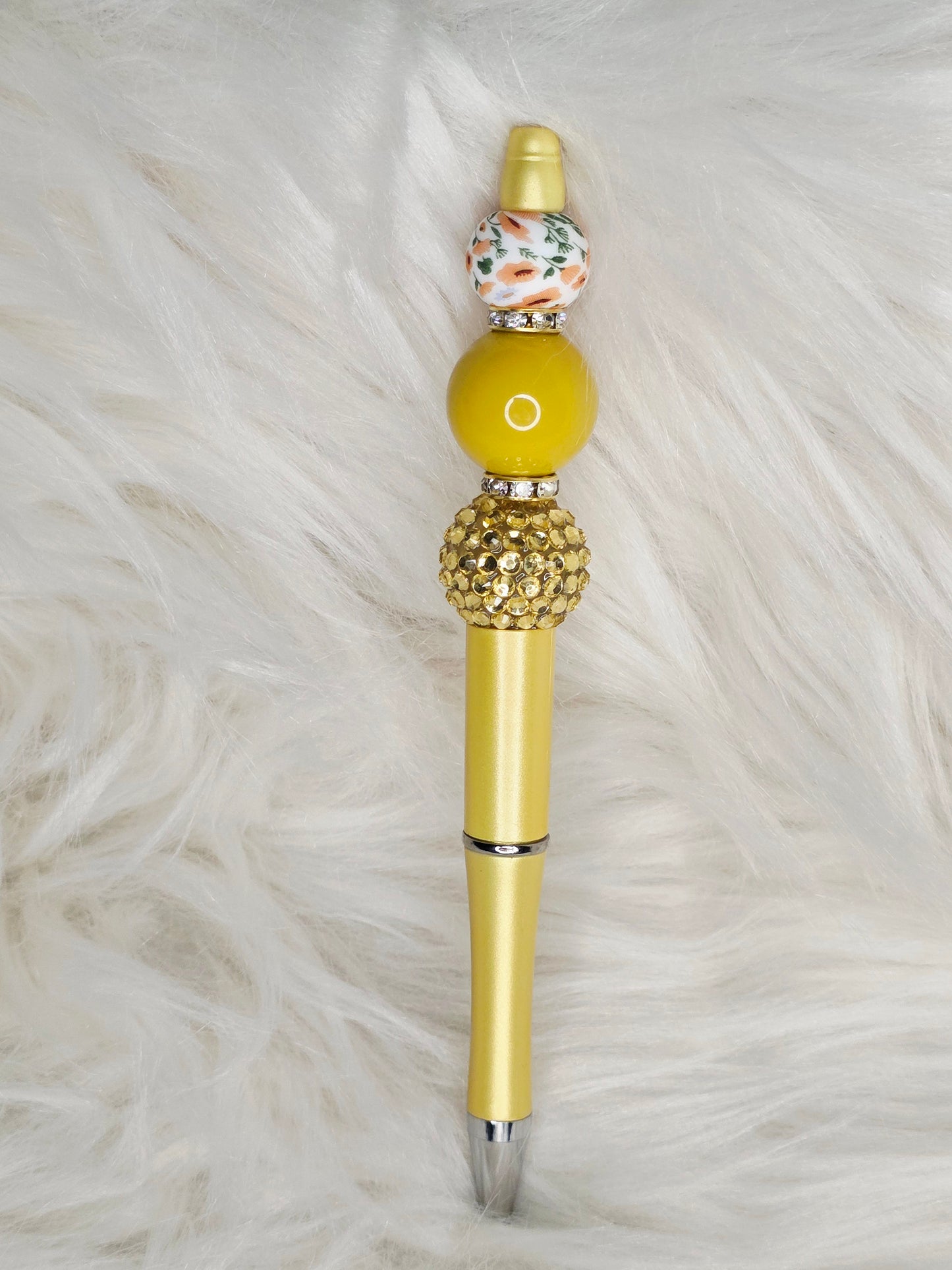 Golden Beaded Pen