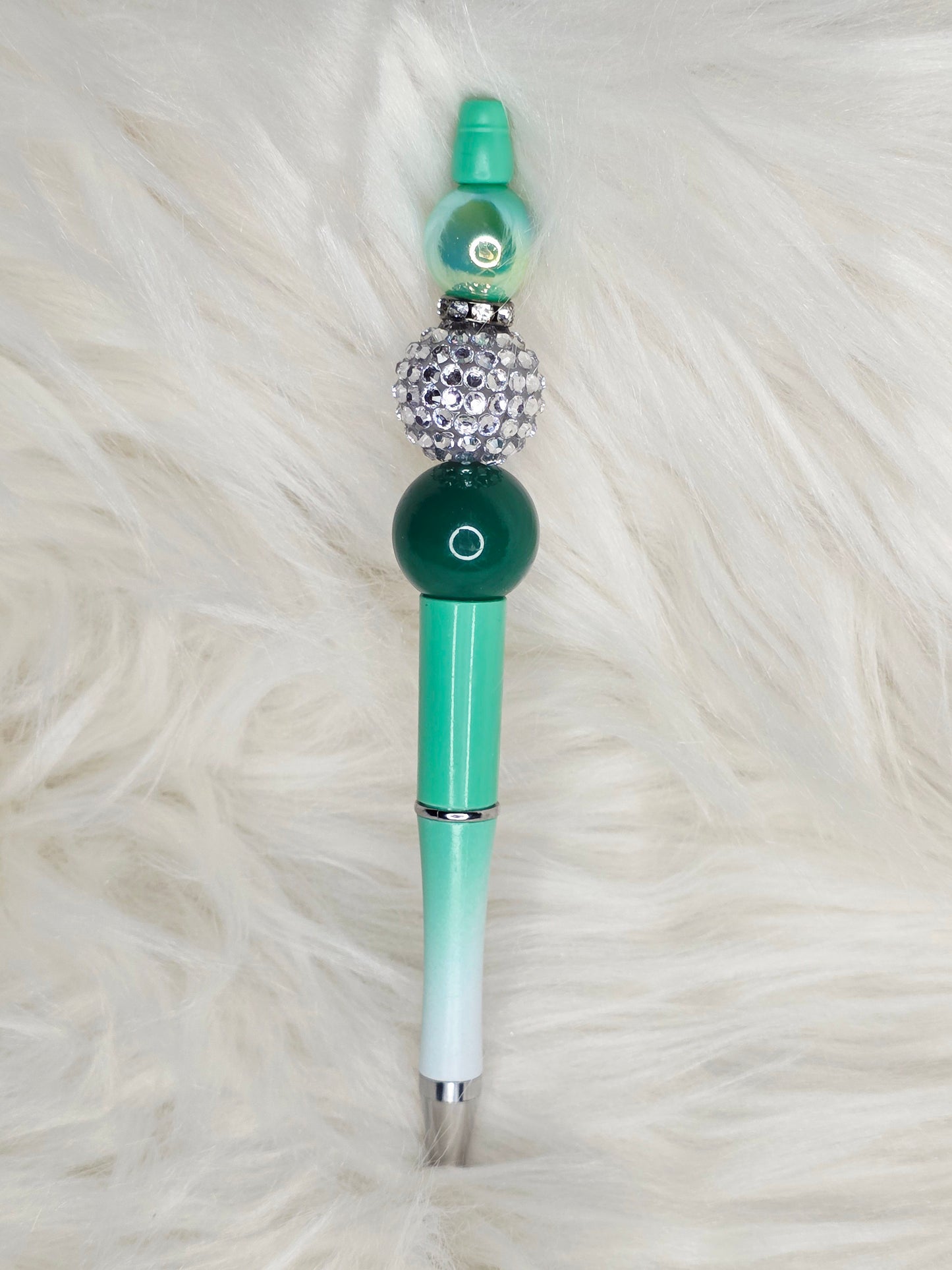 Green Beaded Pen