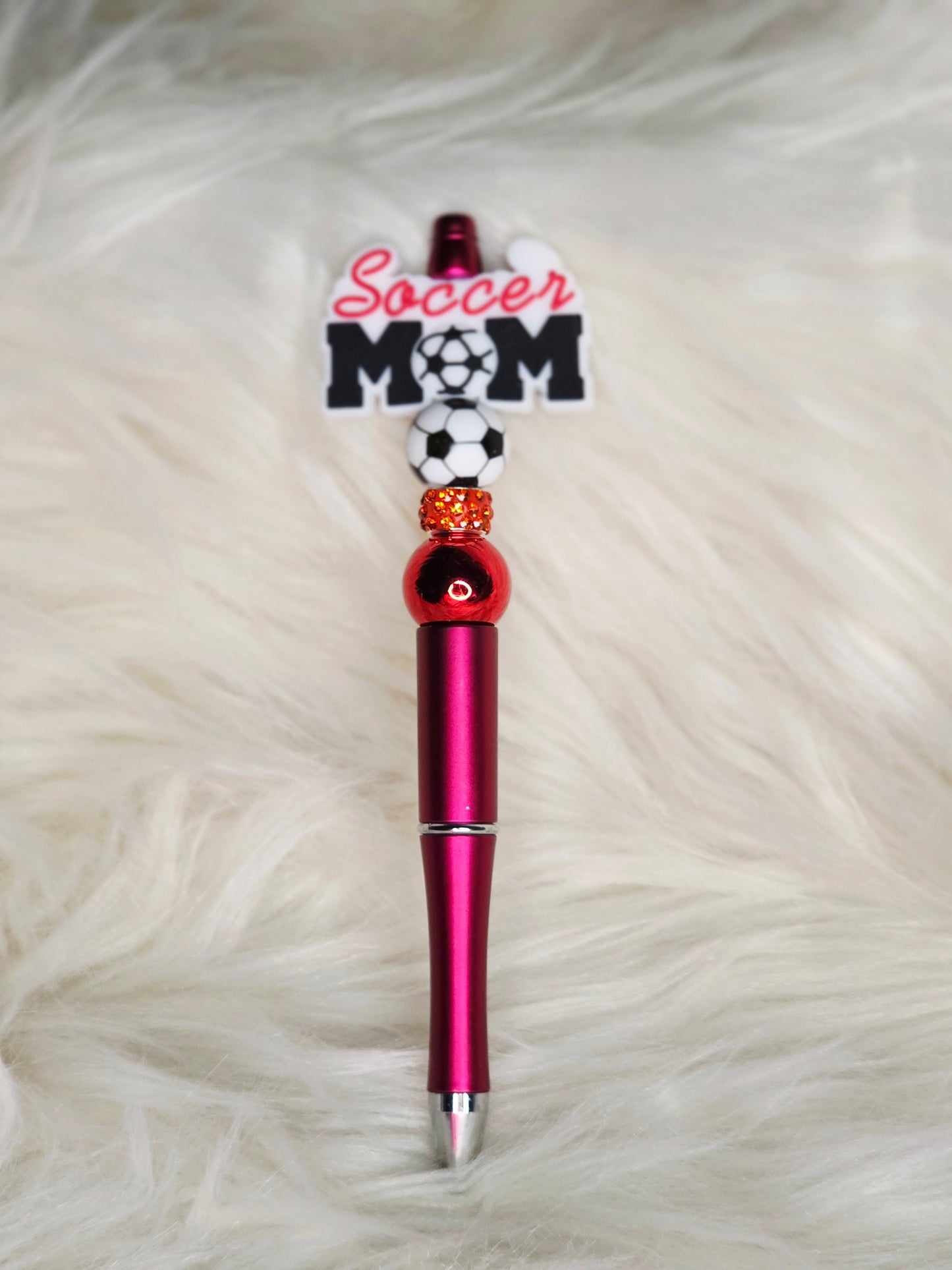 Soccer Mom Beaded Pen