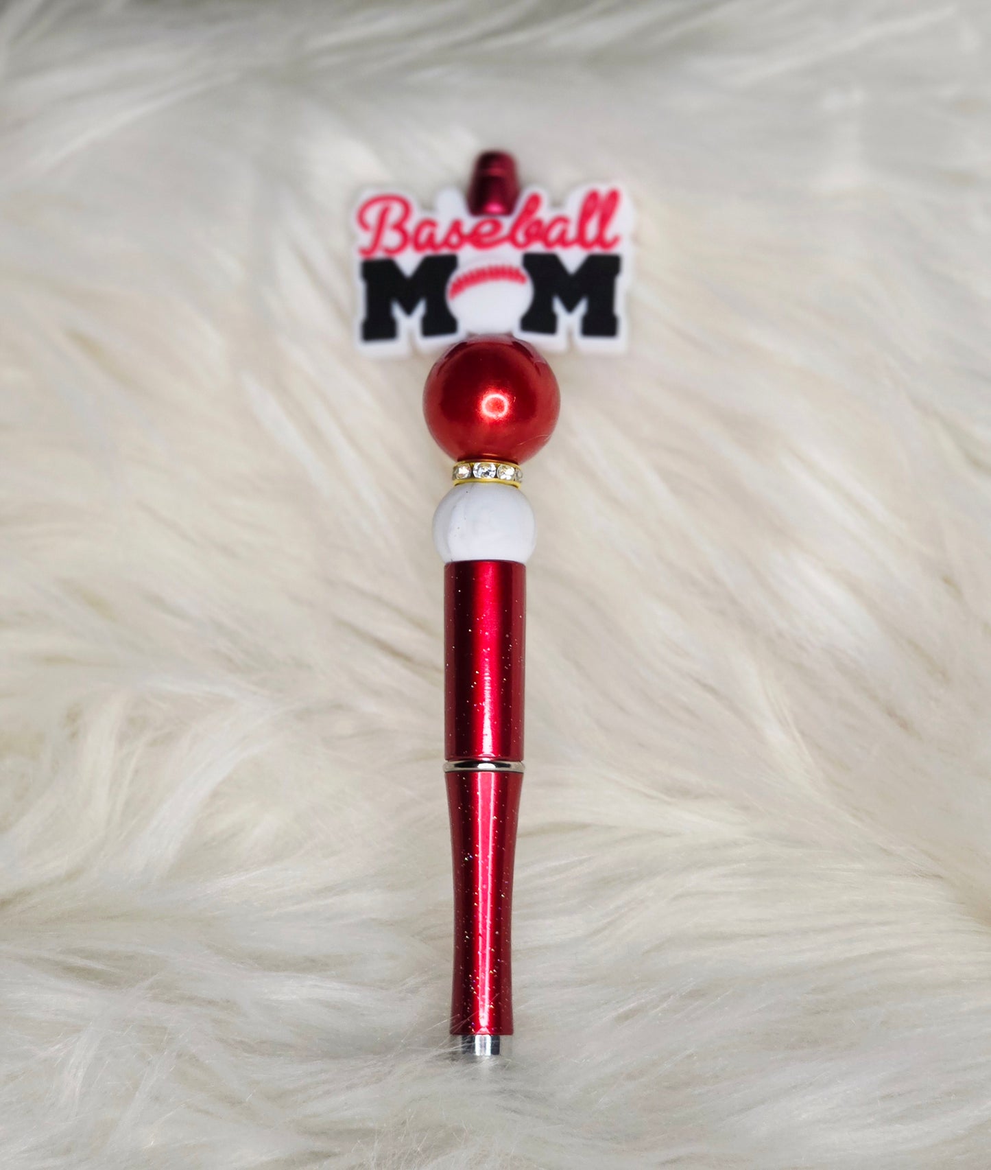 Baseball Mom Beaded Pen