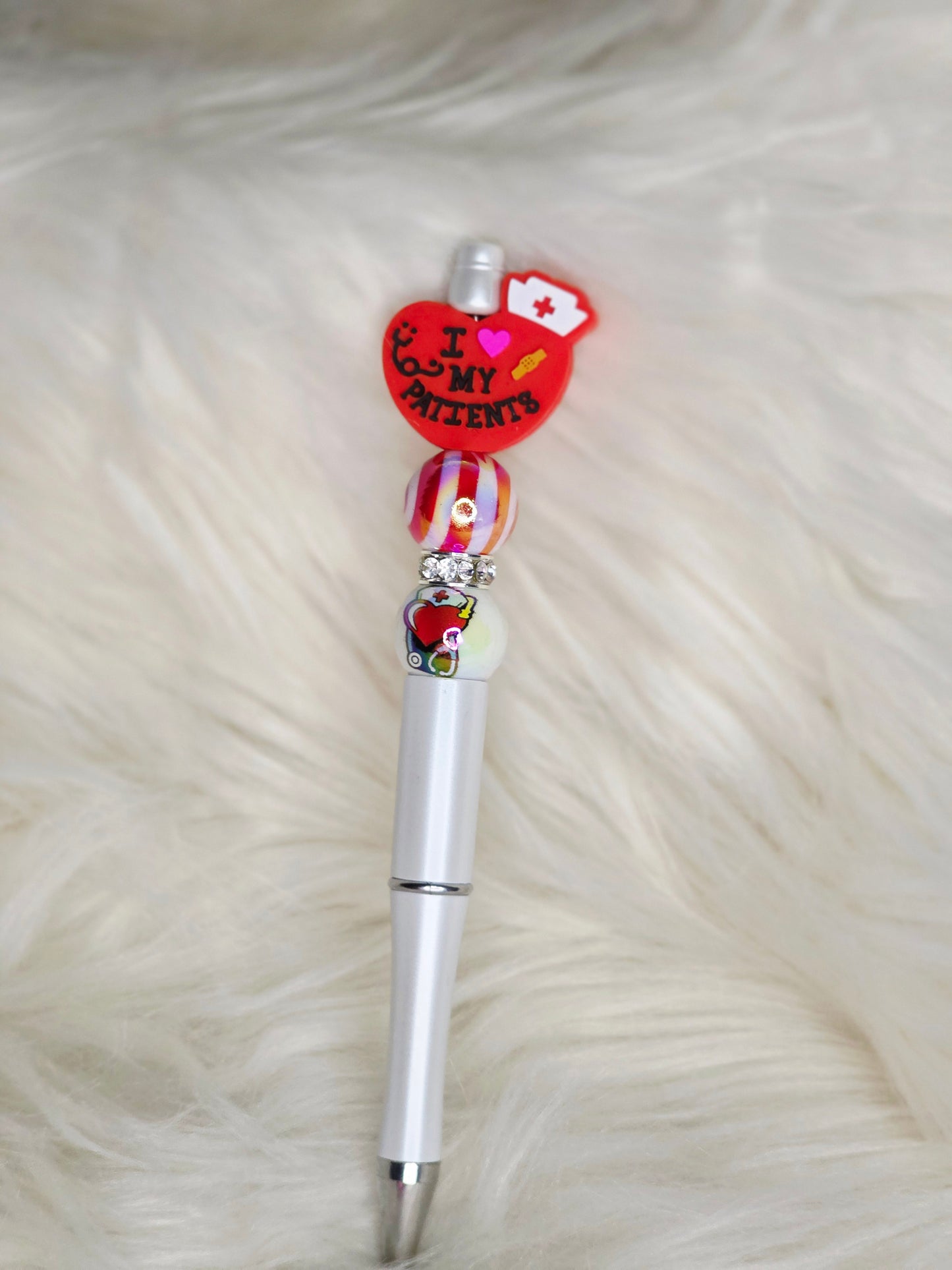 I Love my Patients Beaded Pen