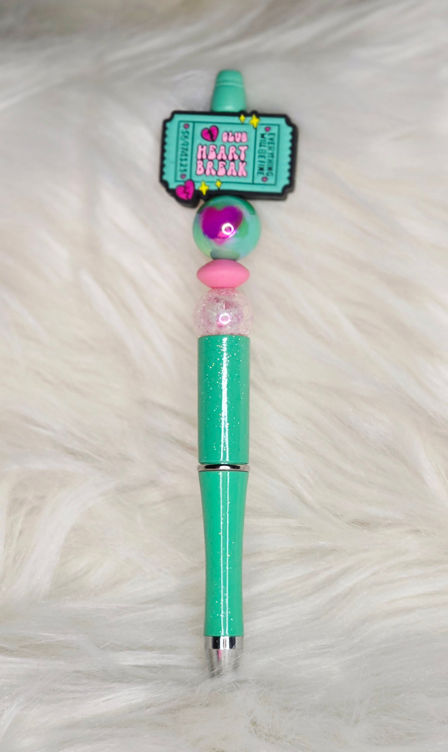 Heart Breaker Beaded Pen