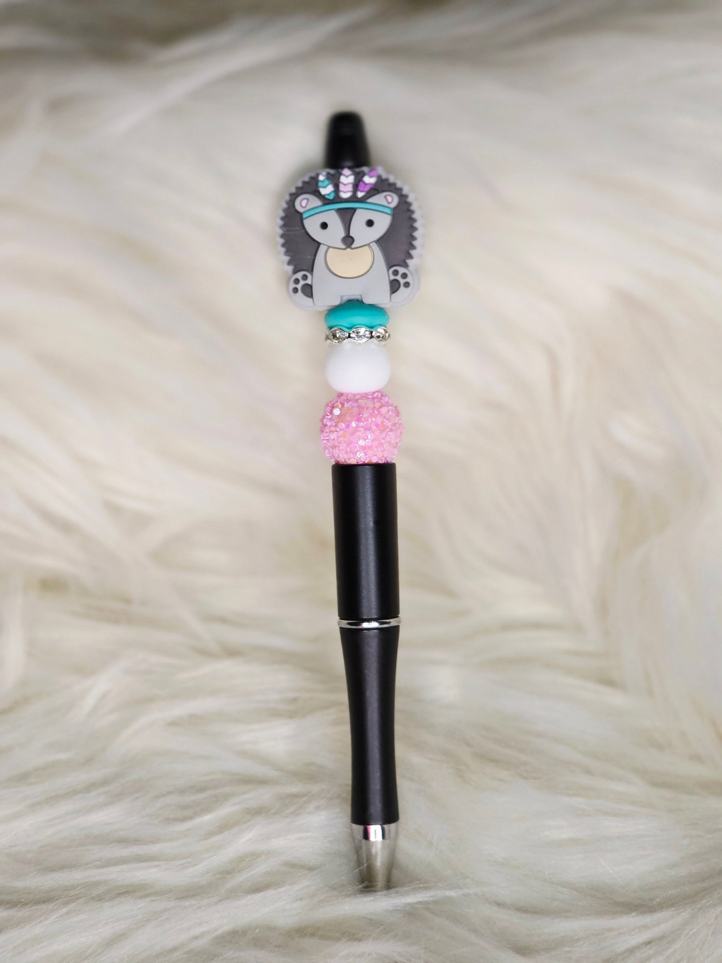 Hedgehog Beaded Pen