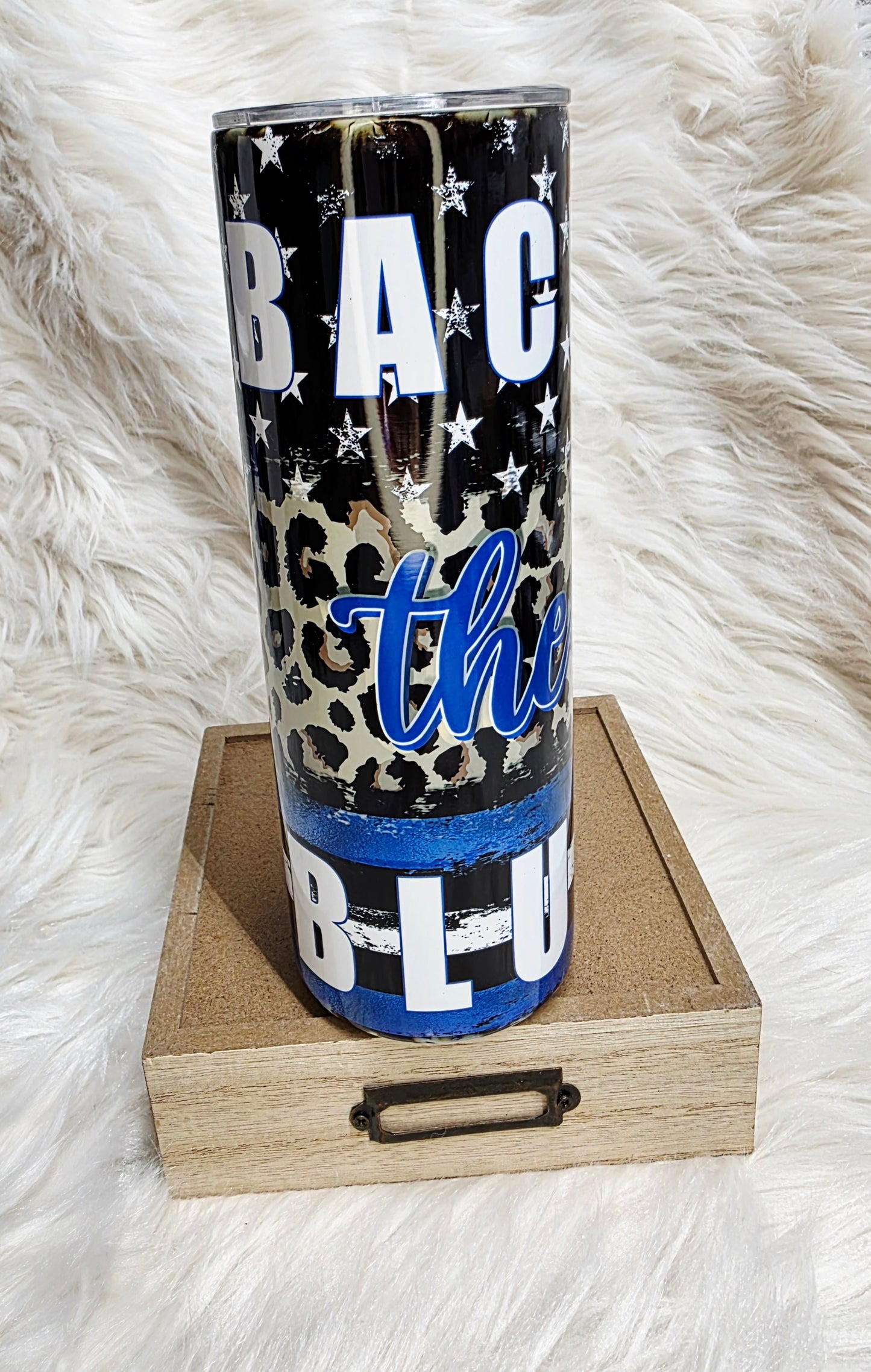 20 oz Back the Blue Tumbler