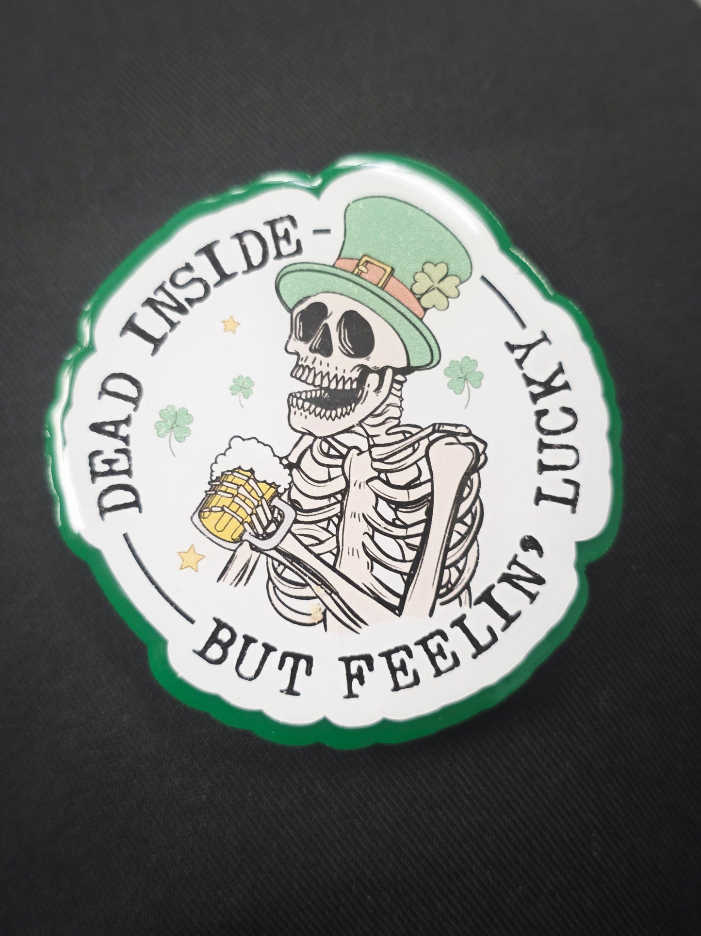 Feelin Lucky Badge Reel Face