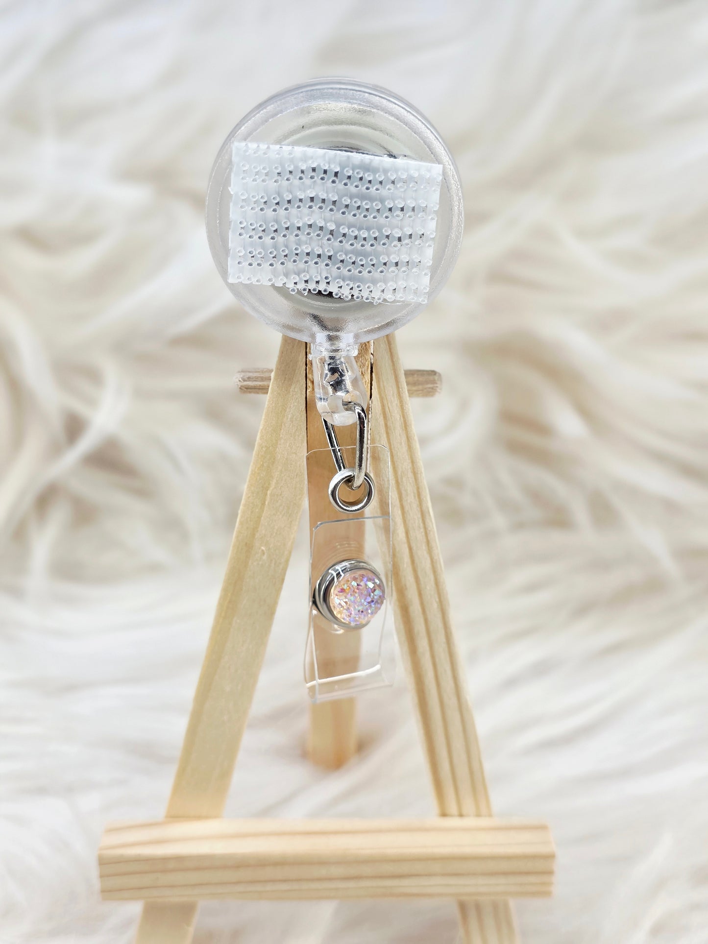 Iridescent Basic Interchangeable Badge Reel (Belt Clip)