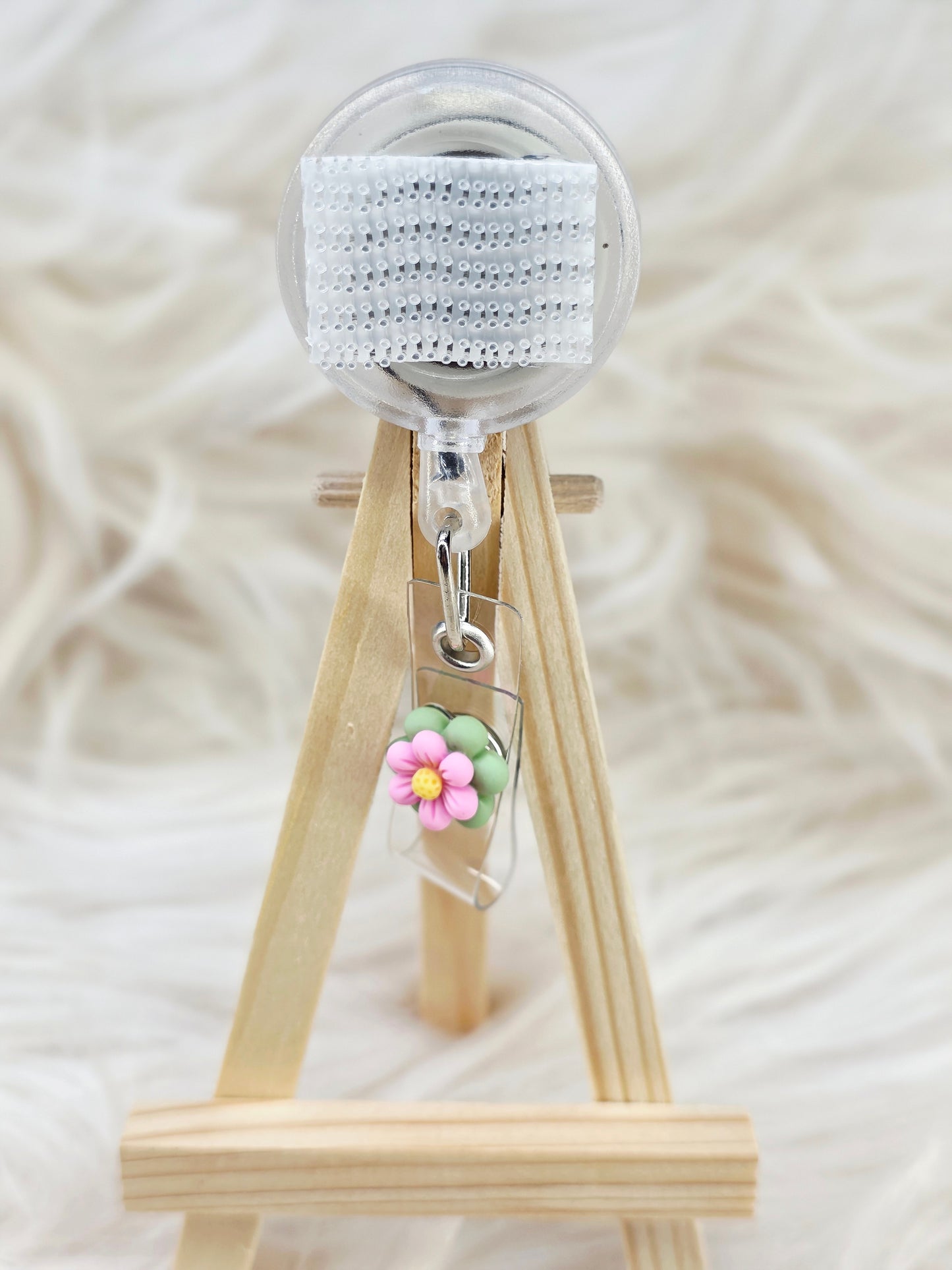 Flower Basic Interchangeable Badge Reel (Belt Clip)