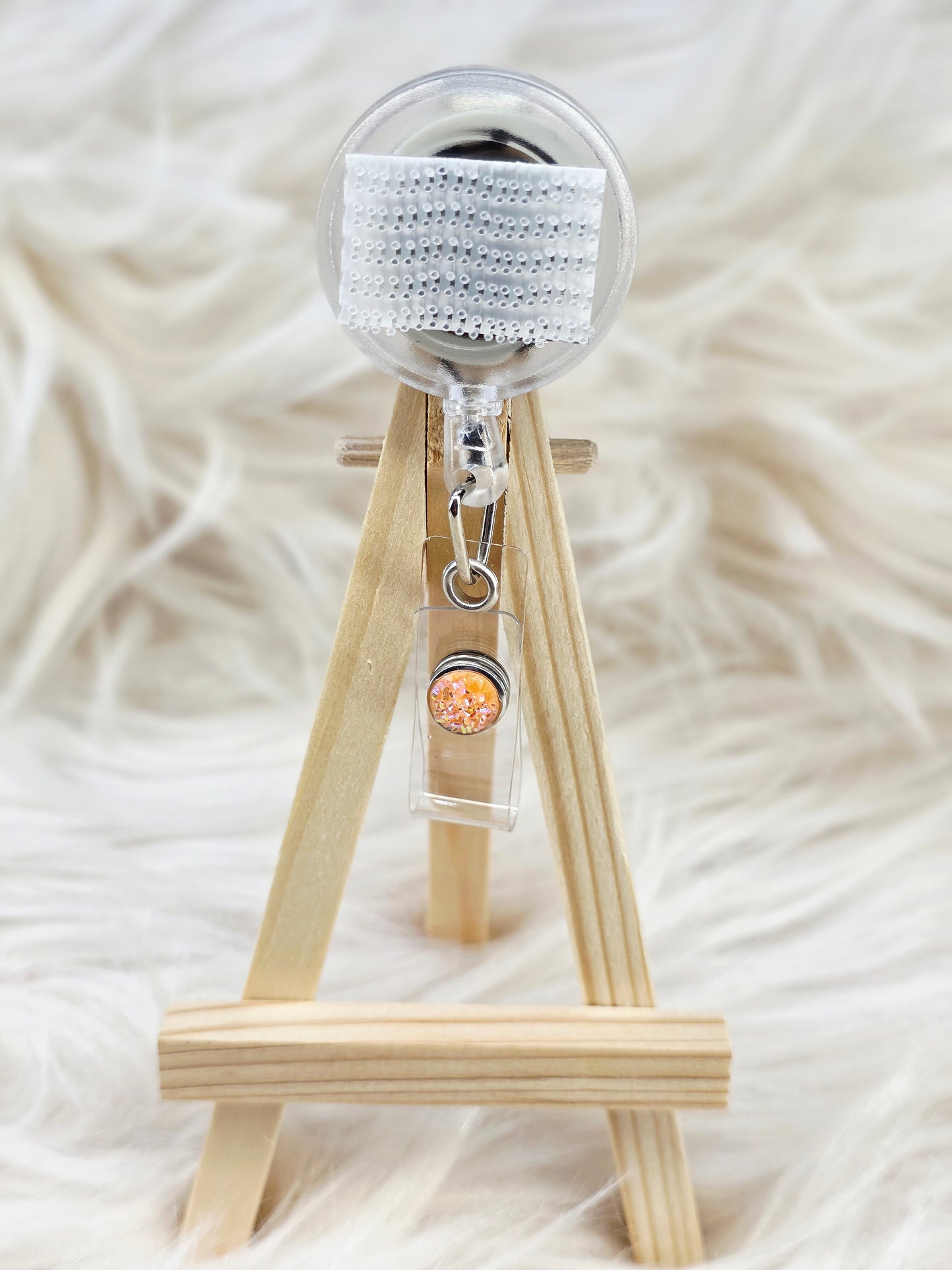 Orange Basic Interchangeable Badge Reel (Belt Clip)