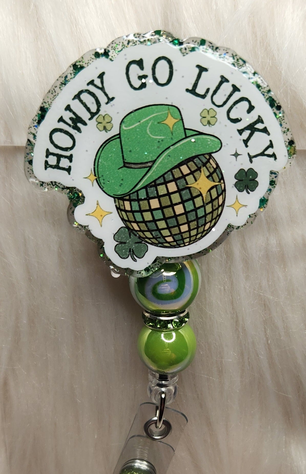 Howdy Go Lucky Badge Reel Face
