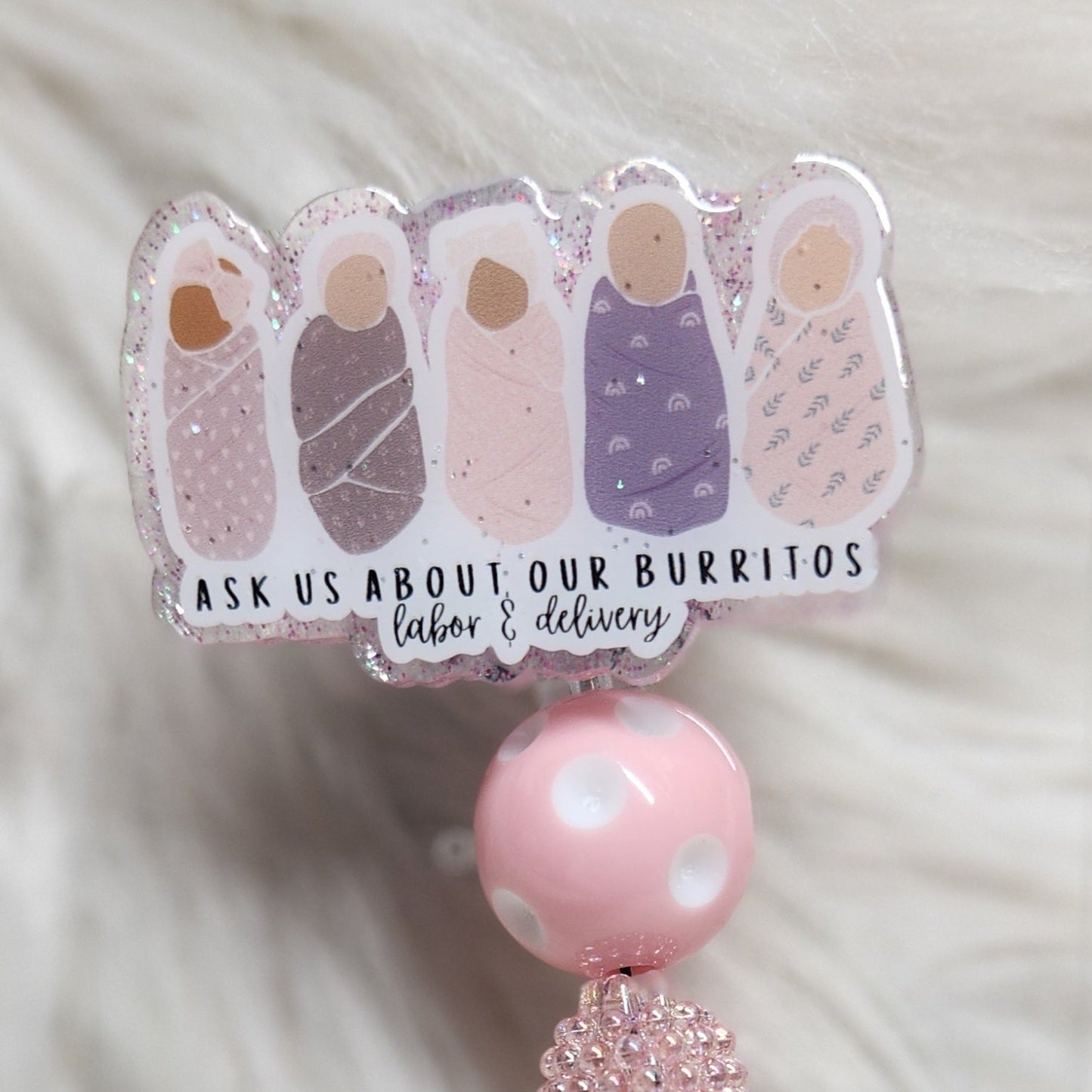 Ask Us Badge Reel Face