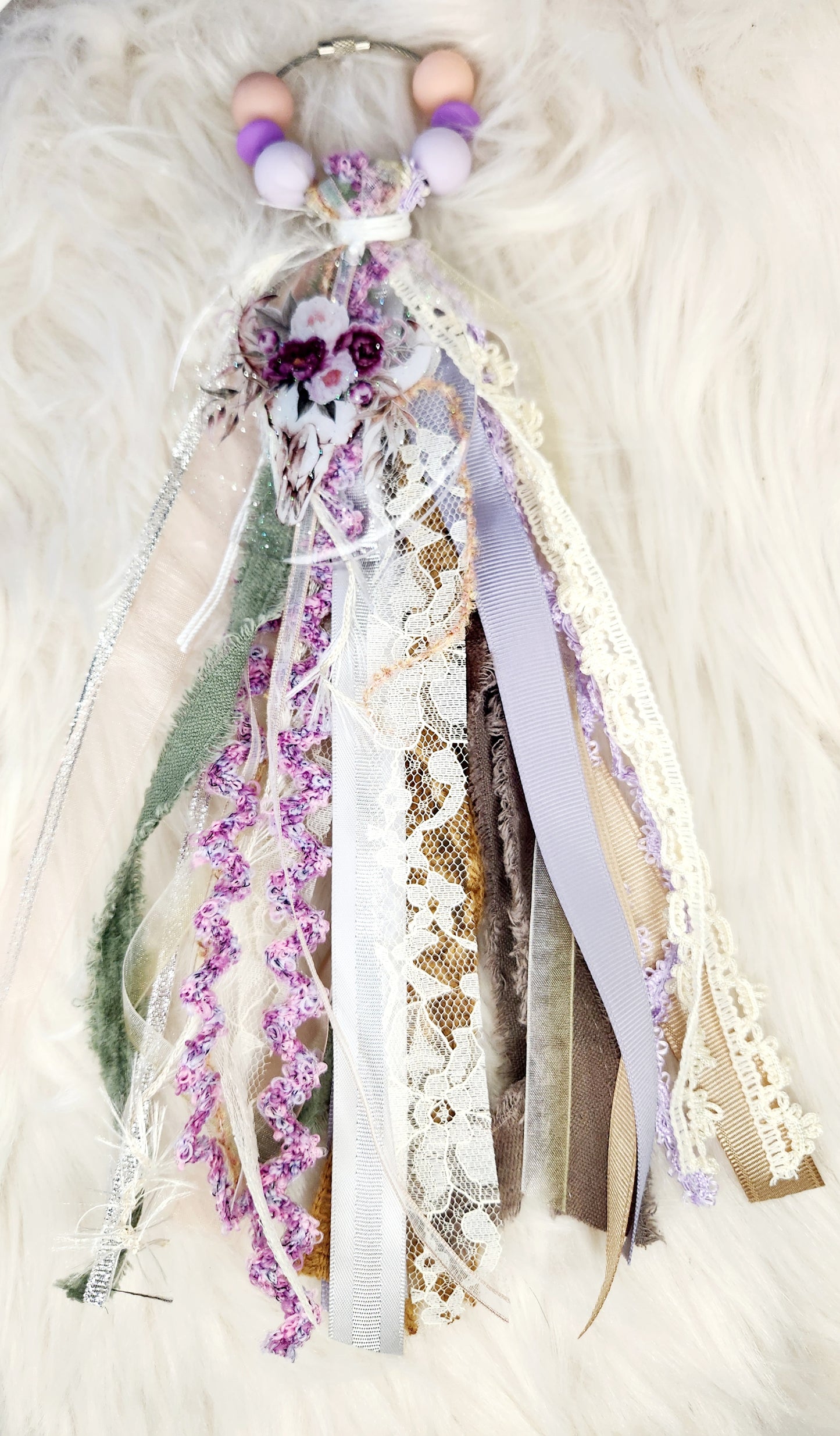 Purple Skull Bag Tassel