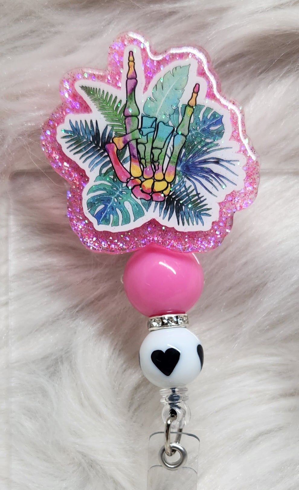 Skeleton Badge Reel Face