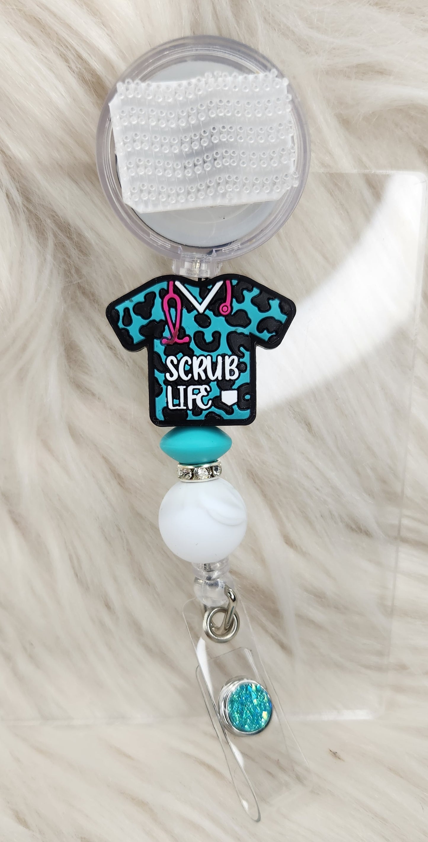Scrub Life Badge Reel(Alligator Clip)