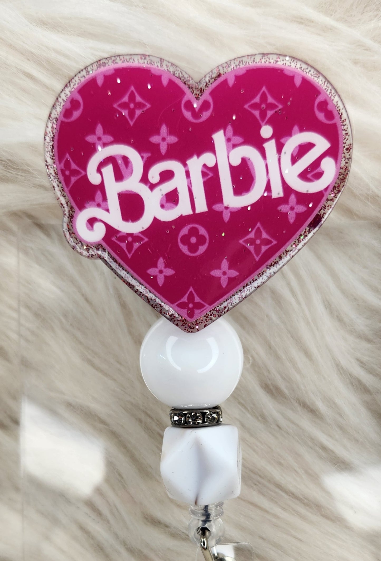 Bar B Heart Badge Reel Face