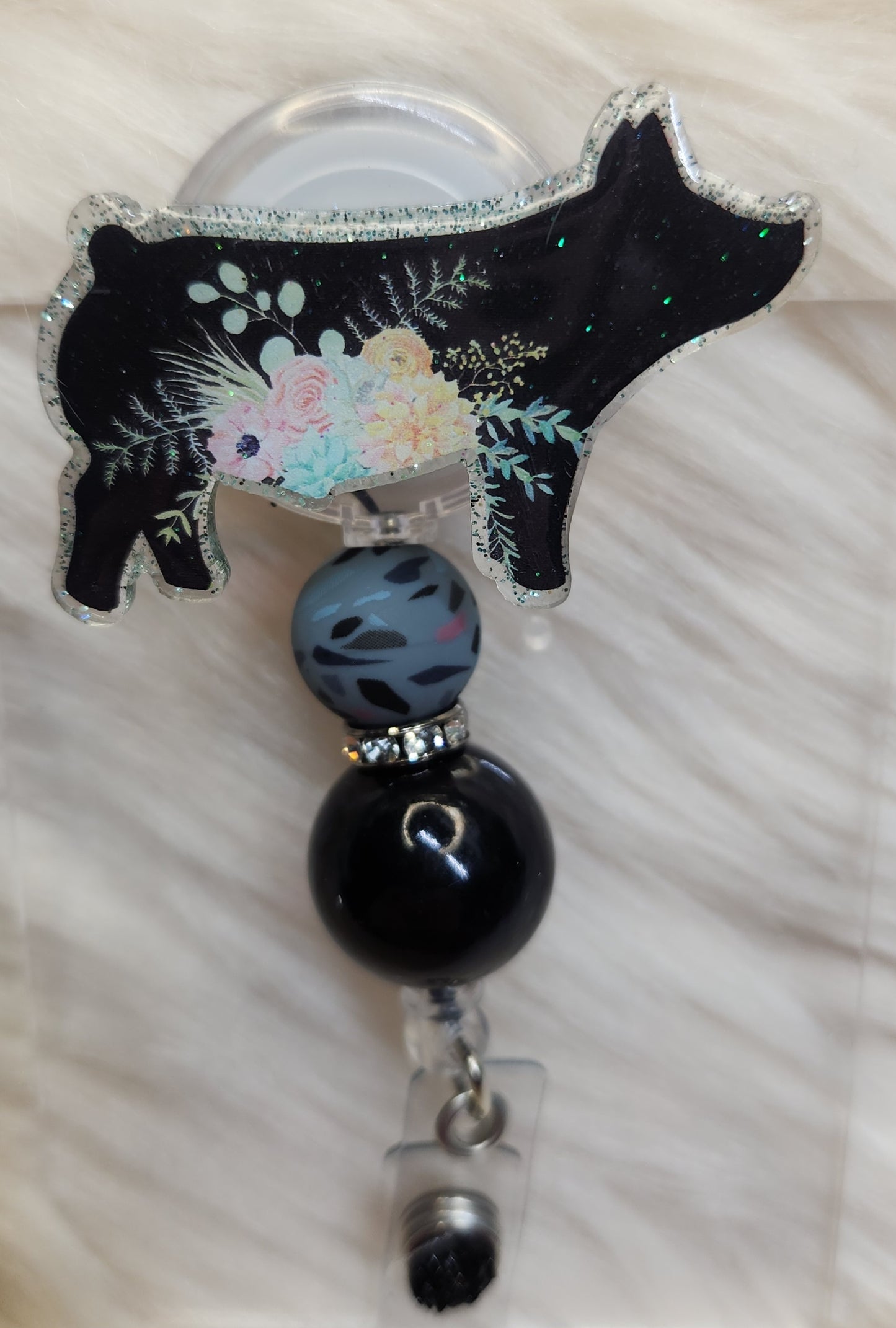 Pig Badge Reel Face