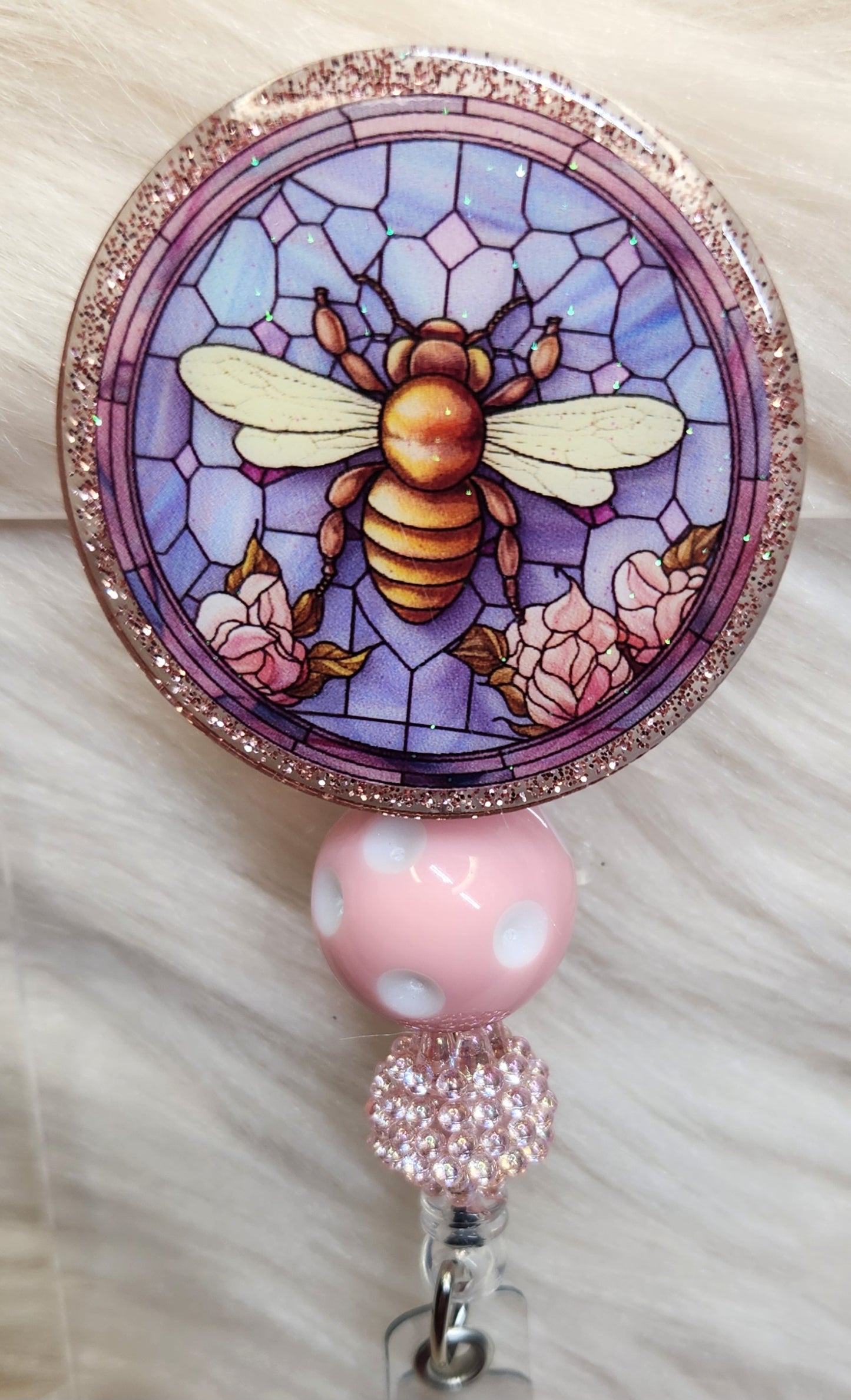Bee Badge Reel Face
