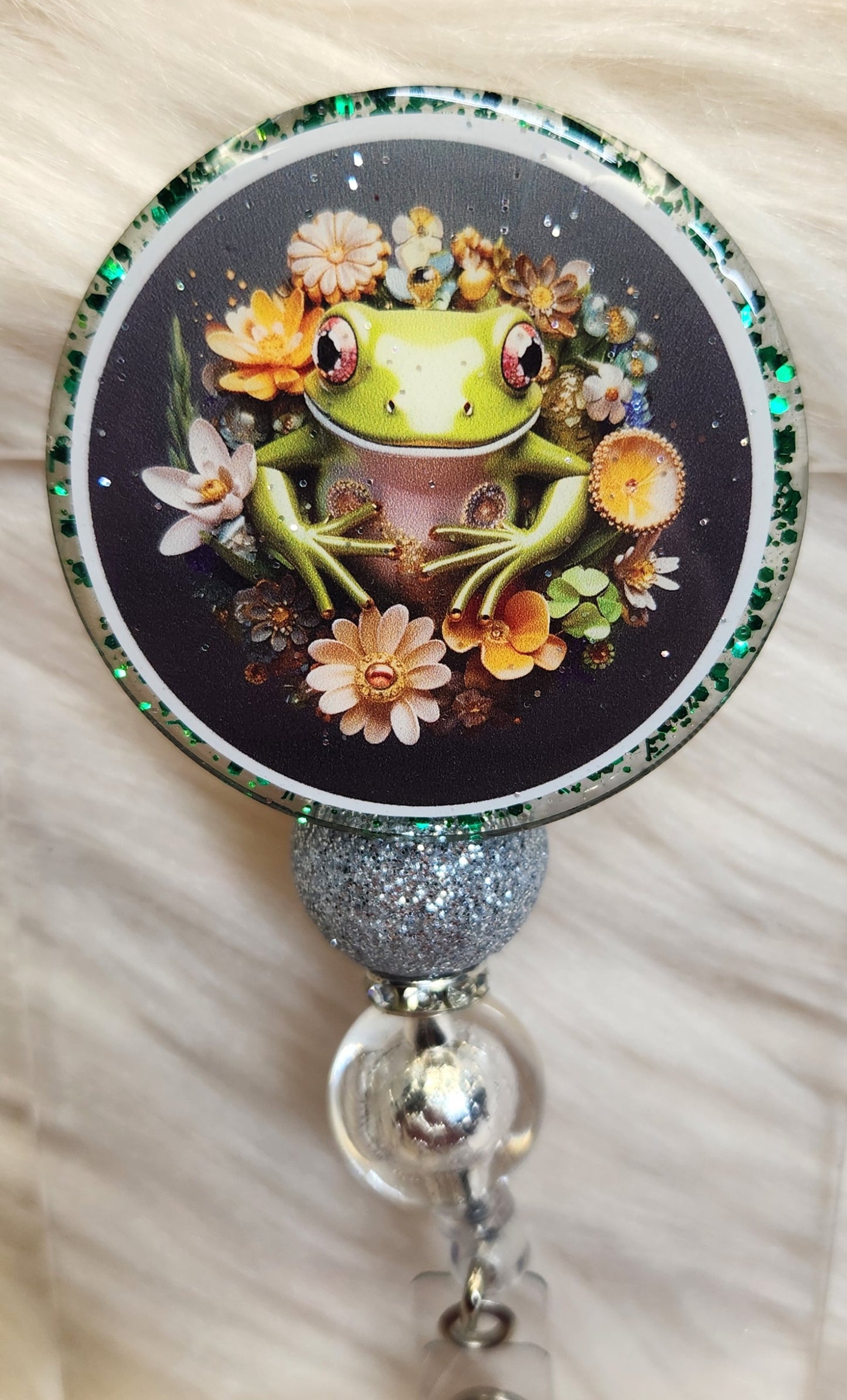 Frog Badge Reel Face