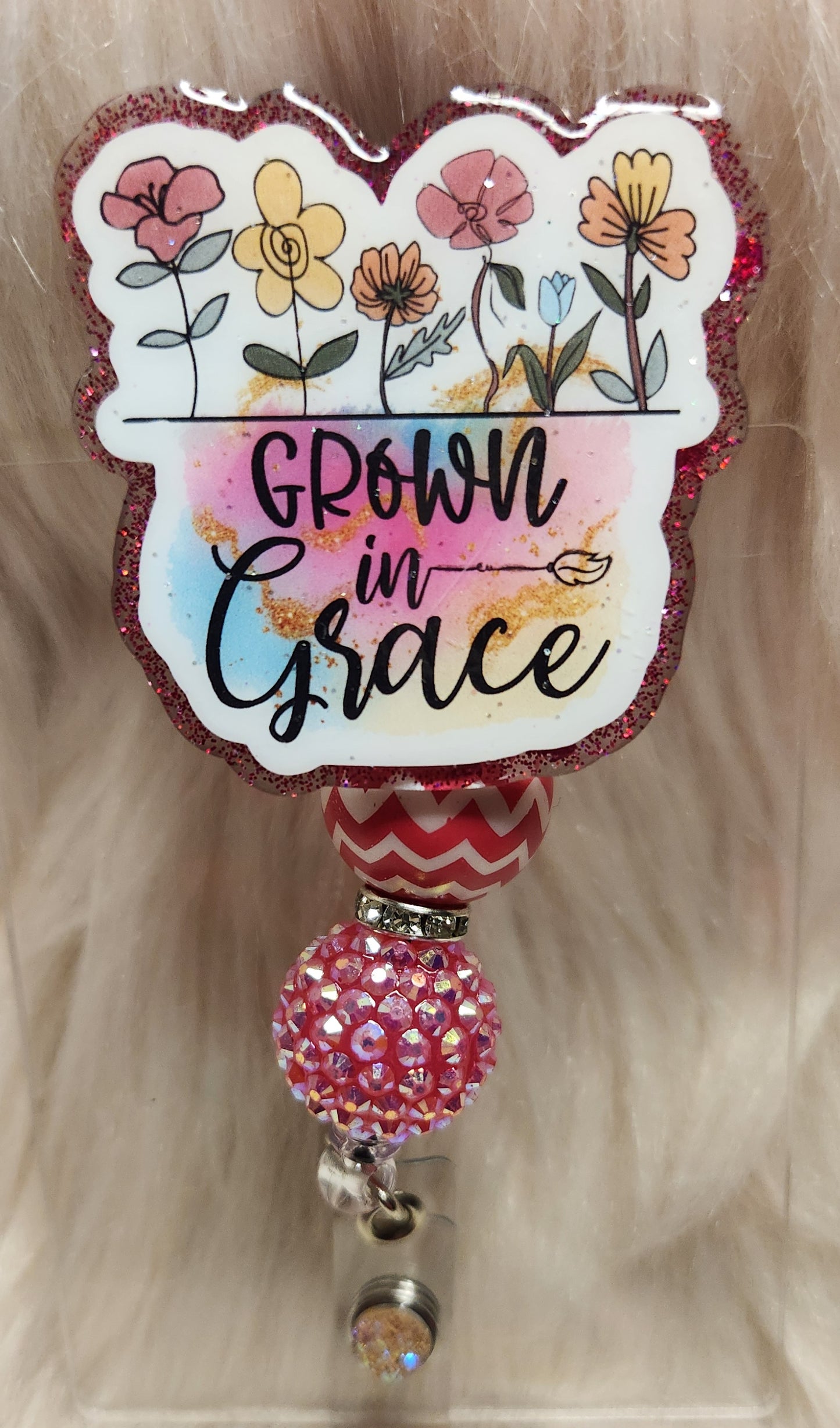 Grown In Grace Badge Reel Face