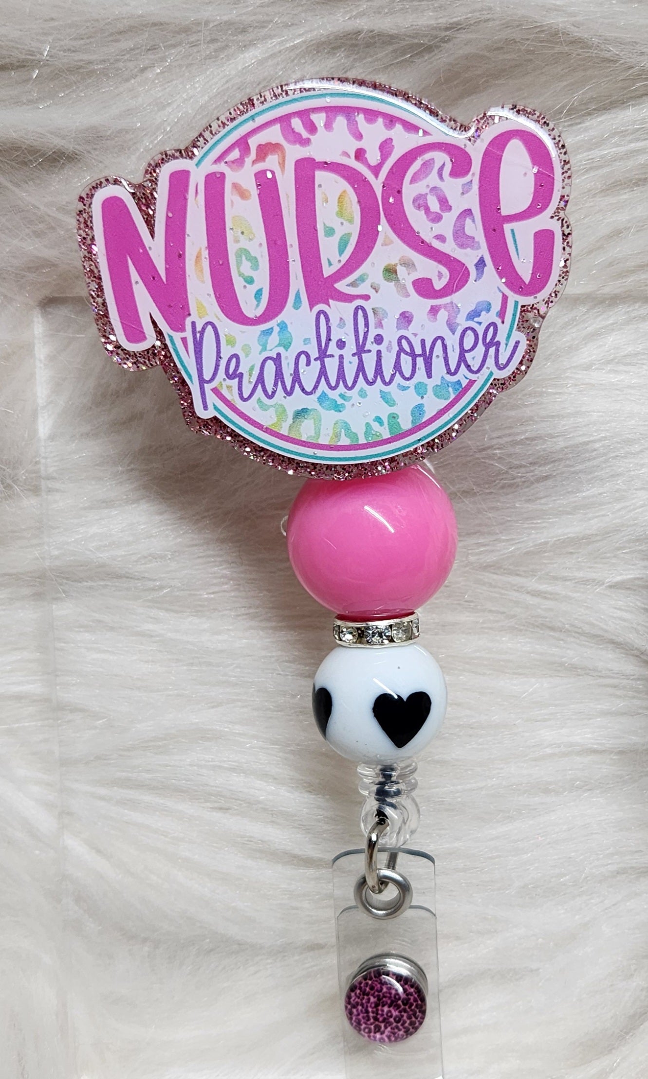 Nurse Practitioner Badge Reel Face