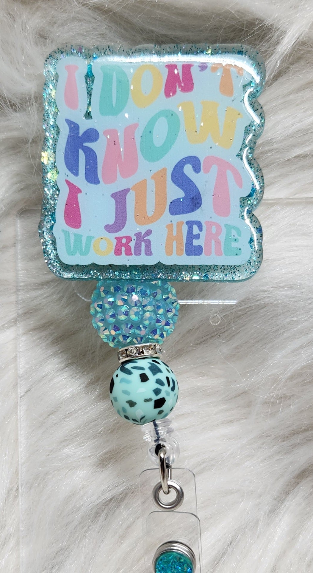 I Don't know Badge Reel Face