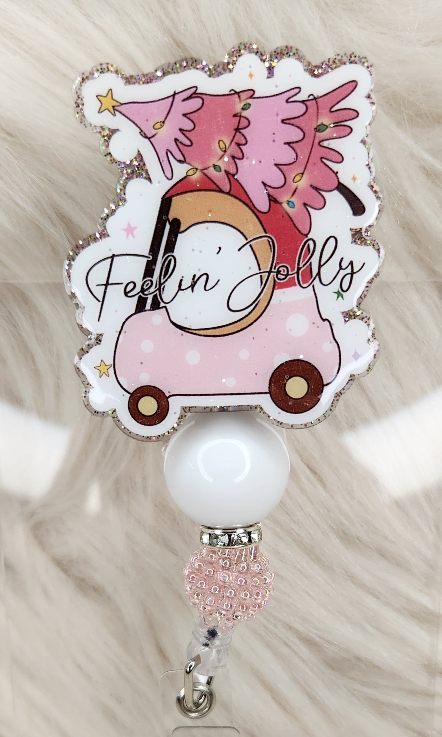 Feelin Jolly Badge Reel Face