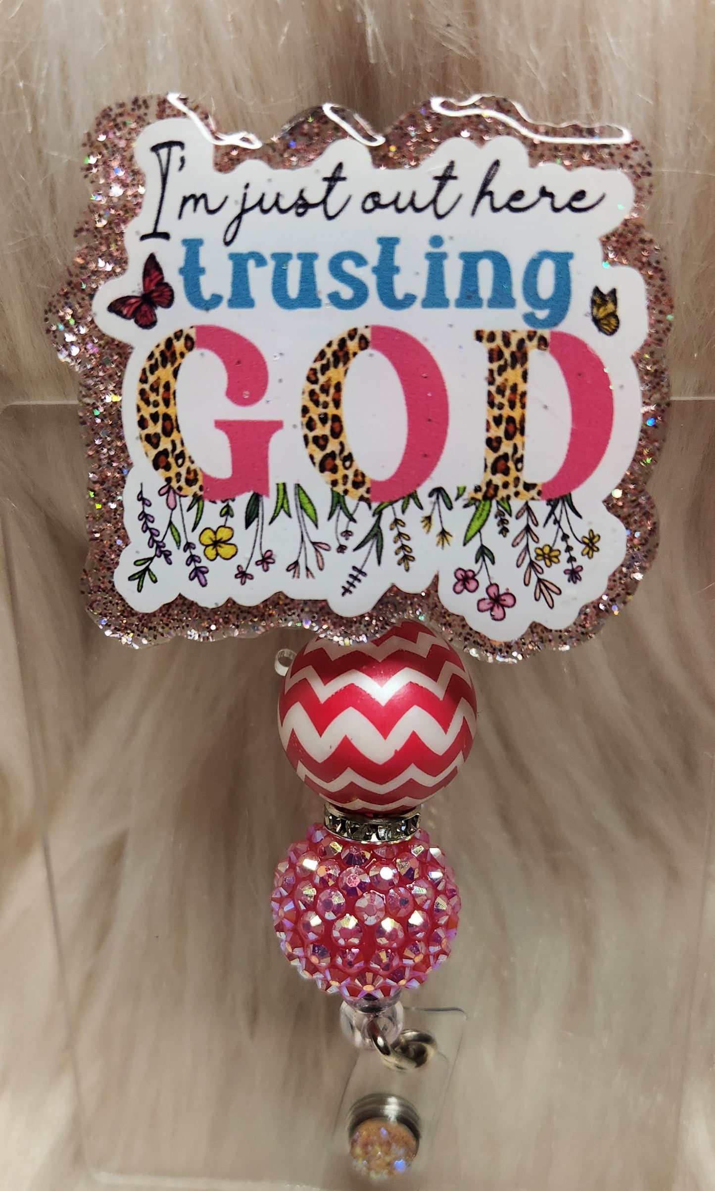 Trusting GOD Badge Reel Face