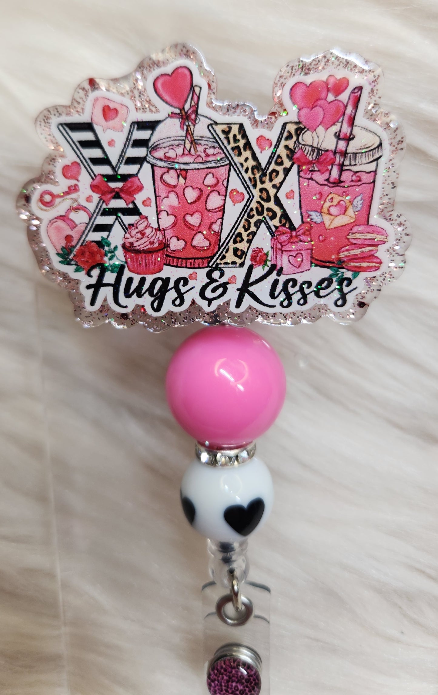 Hugs and Kisses Badge Reel Face