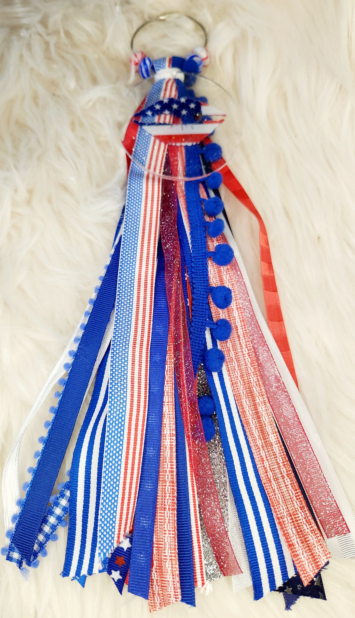 Red White and Blue Bag Tassel