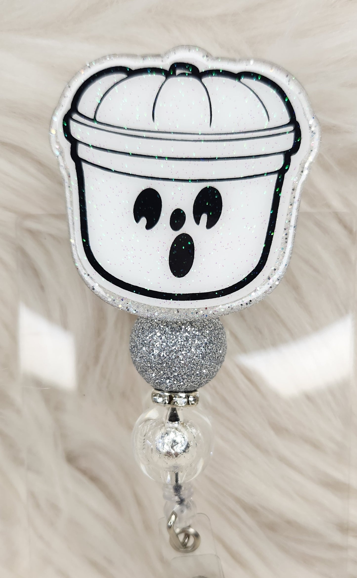 Ghost Bucket Badge Reel Face