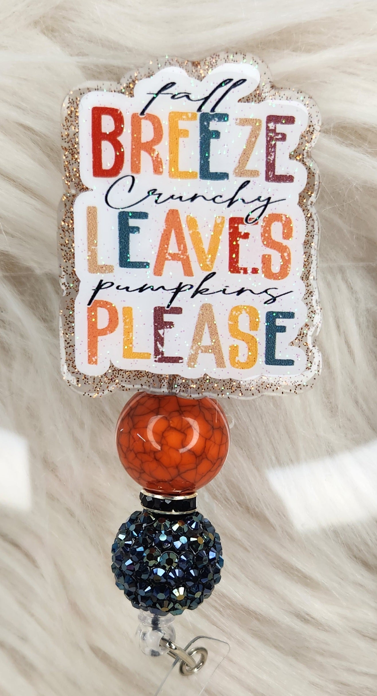 Fall Breeze Badge Reel Face