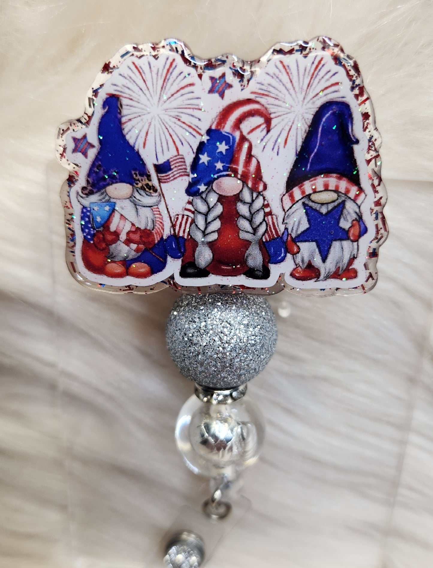 American Gnomes Badge Reel Face