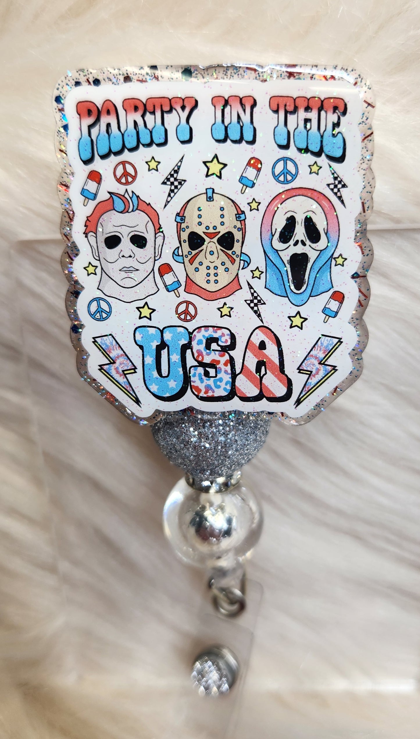 Party in the USA Badge Reel Face