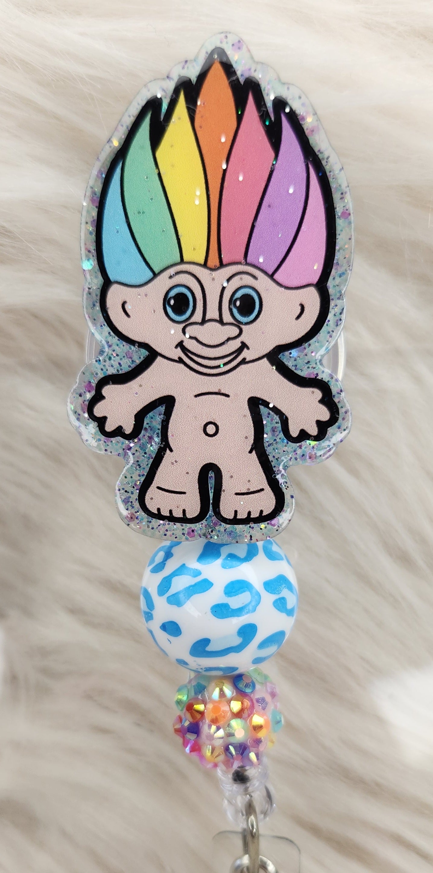 Troll Badge Reel Face