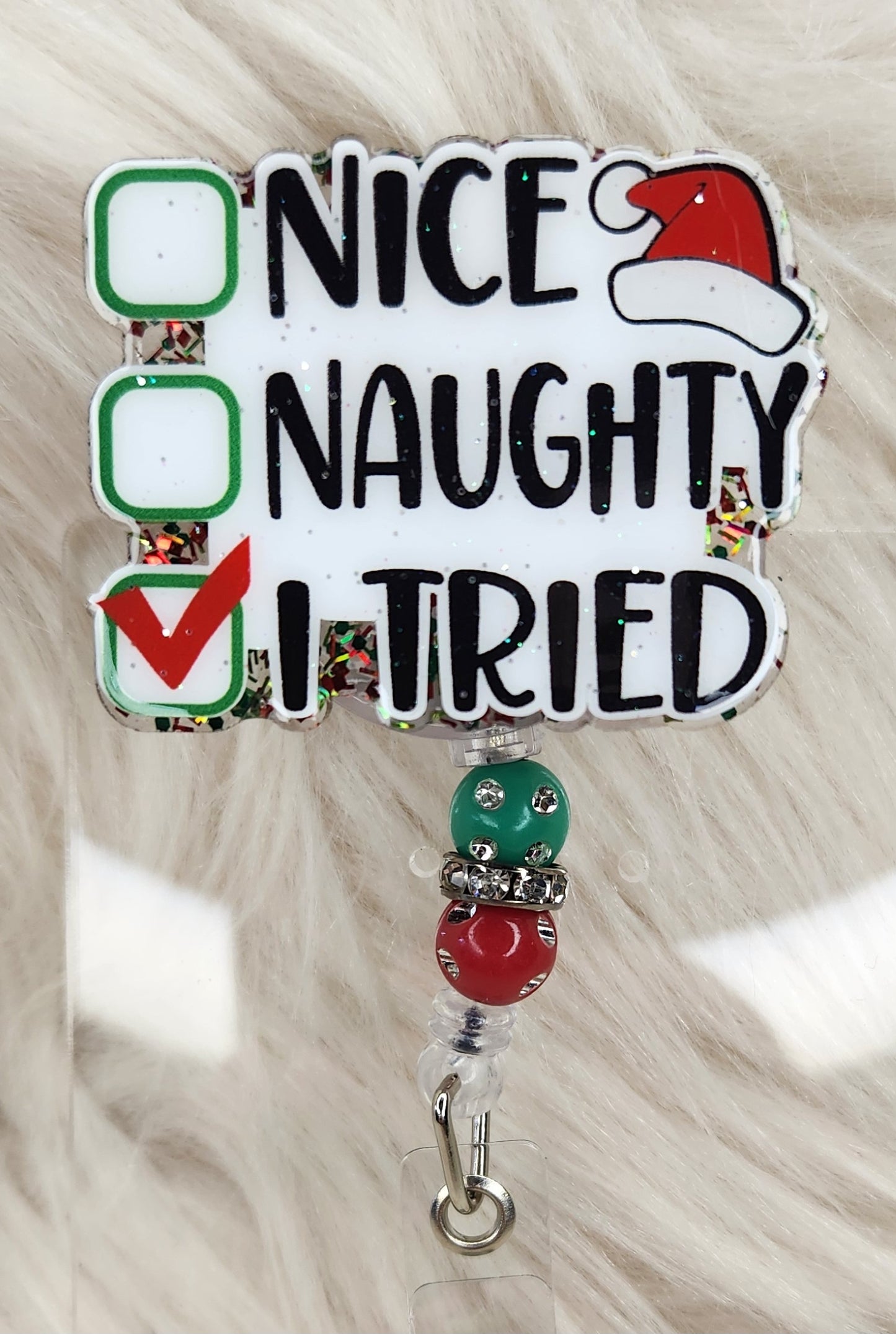 I Tried Badge Reel Face