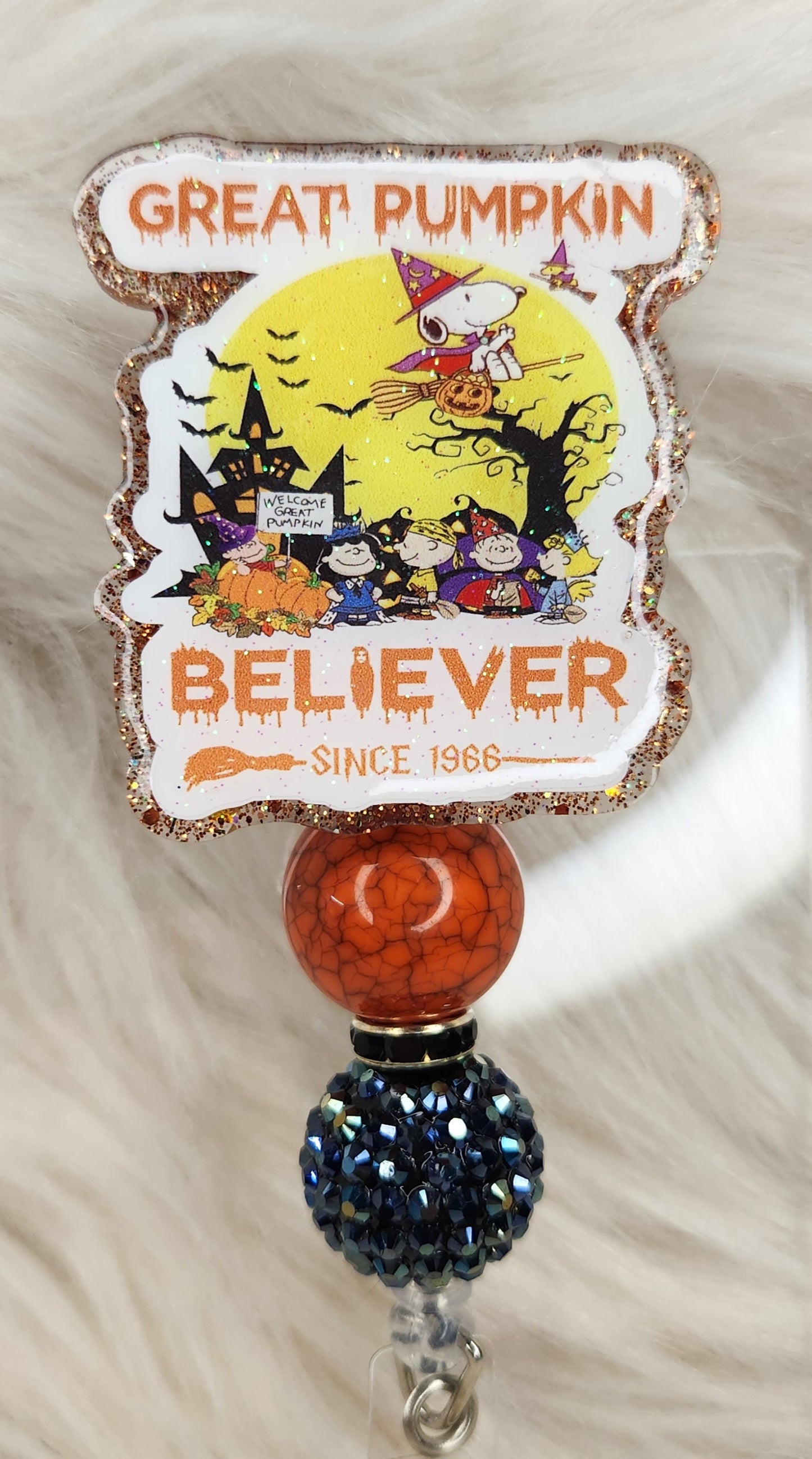 Great Pumpkin Believer Badge Reel Face