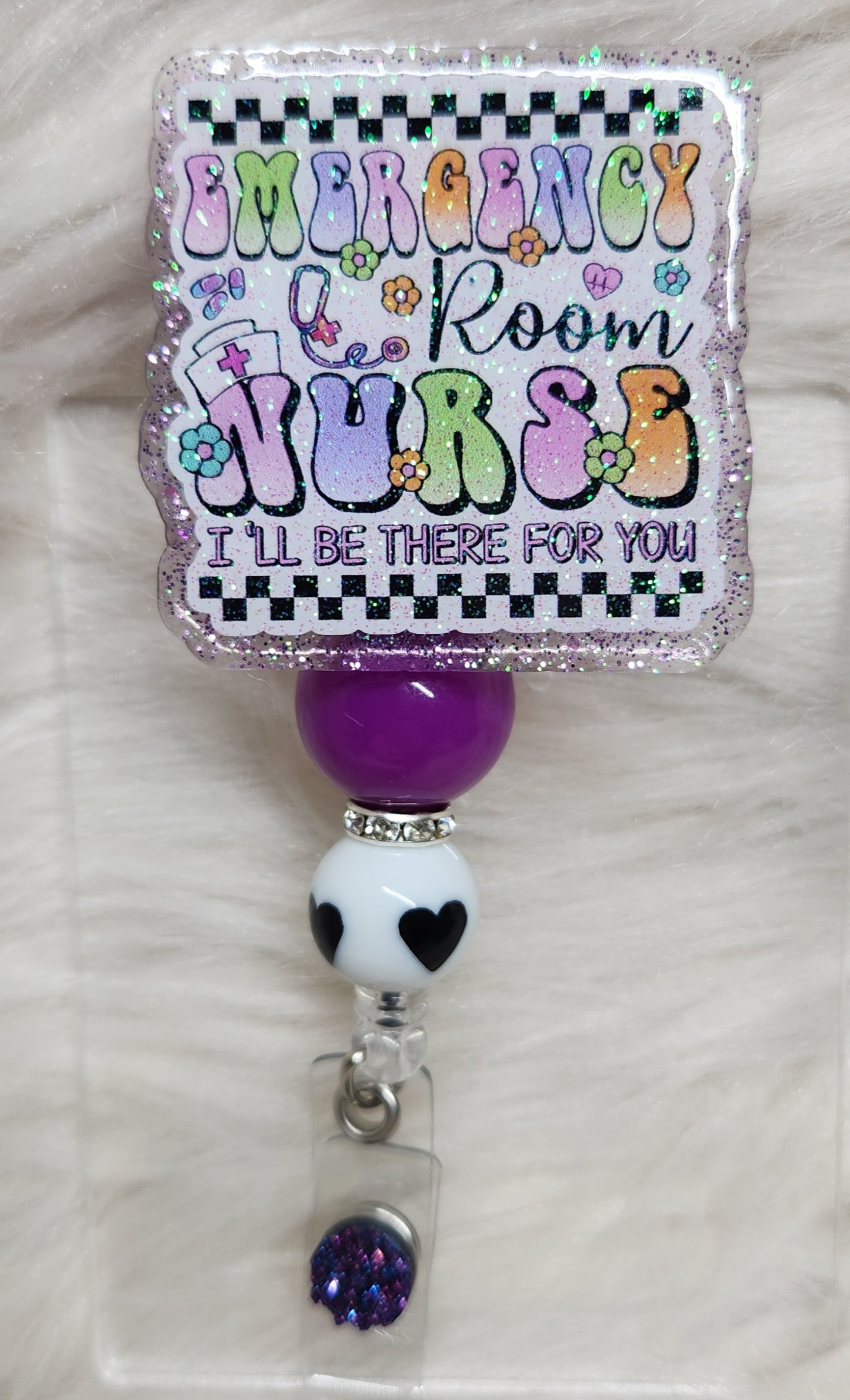 ER Nurse Badge Reel Face