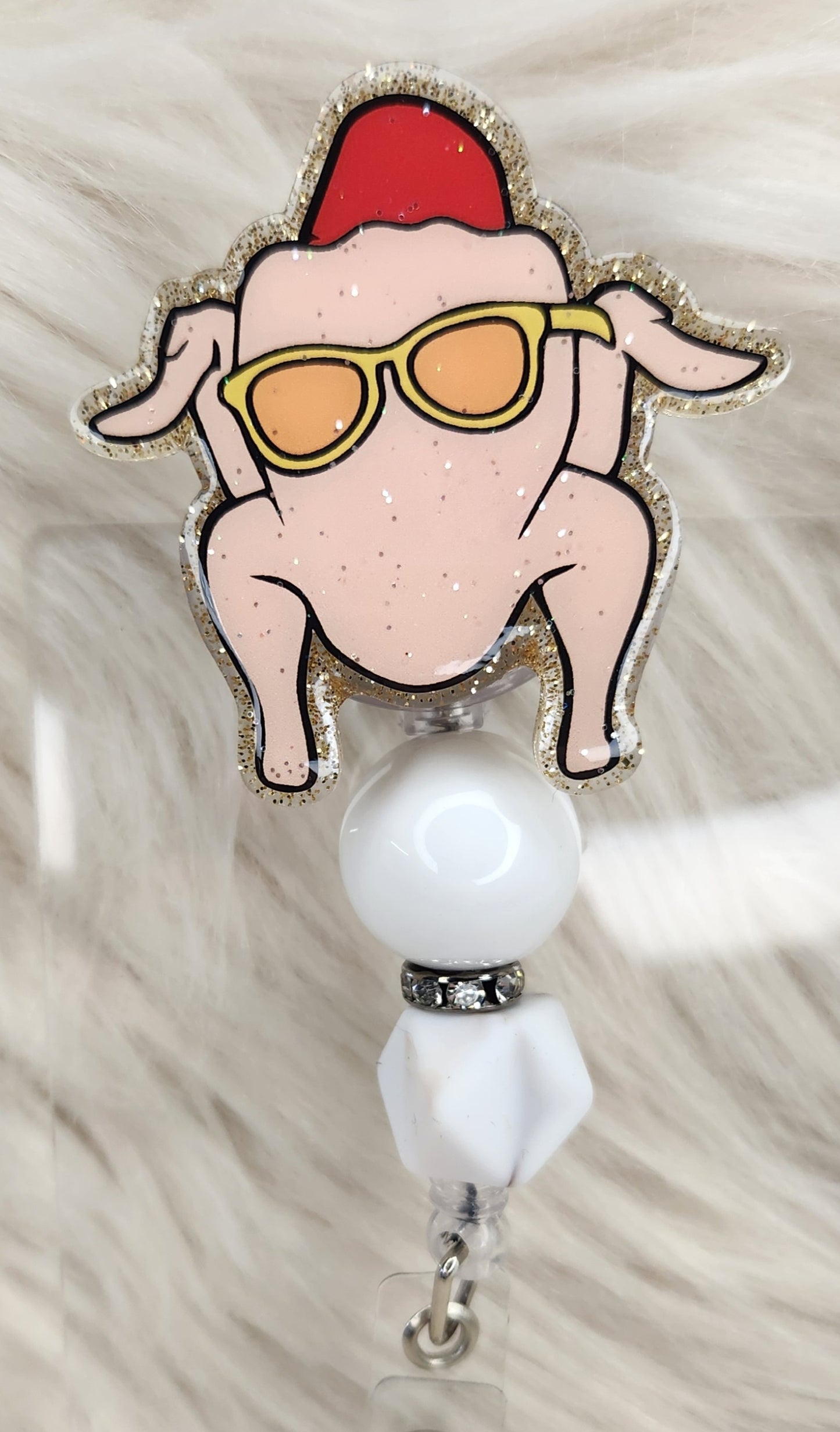 Turkey Friend Badge Reel Face
