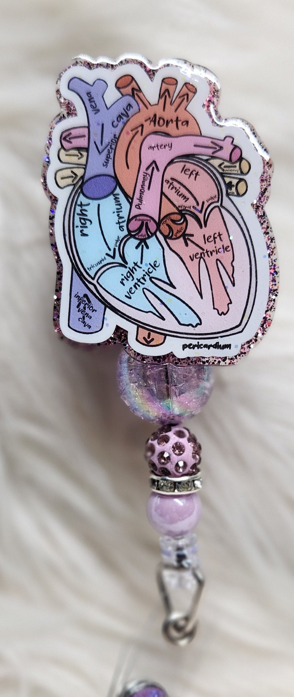 Anatomical Heart #9 Badge Reel Face