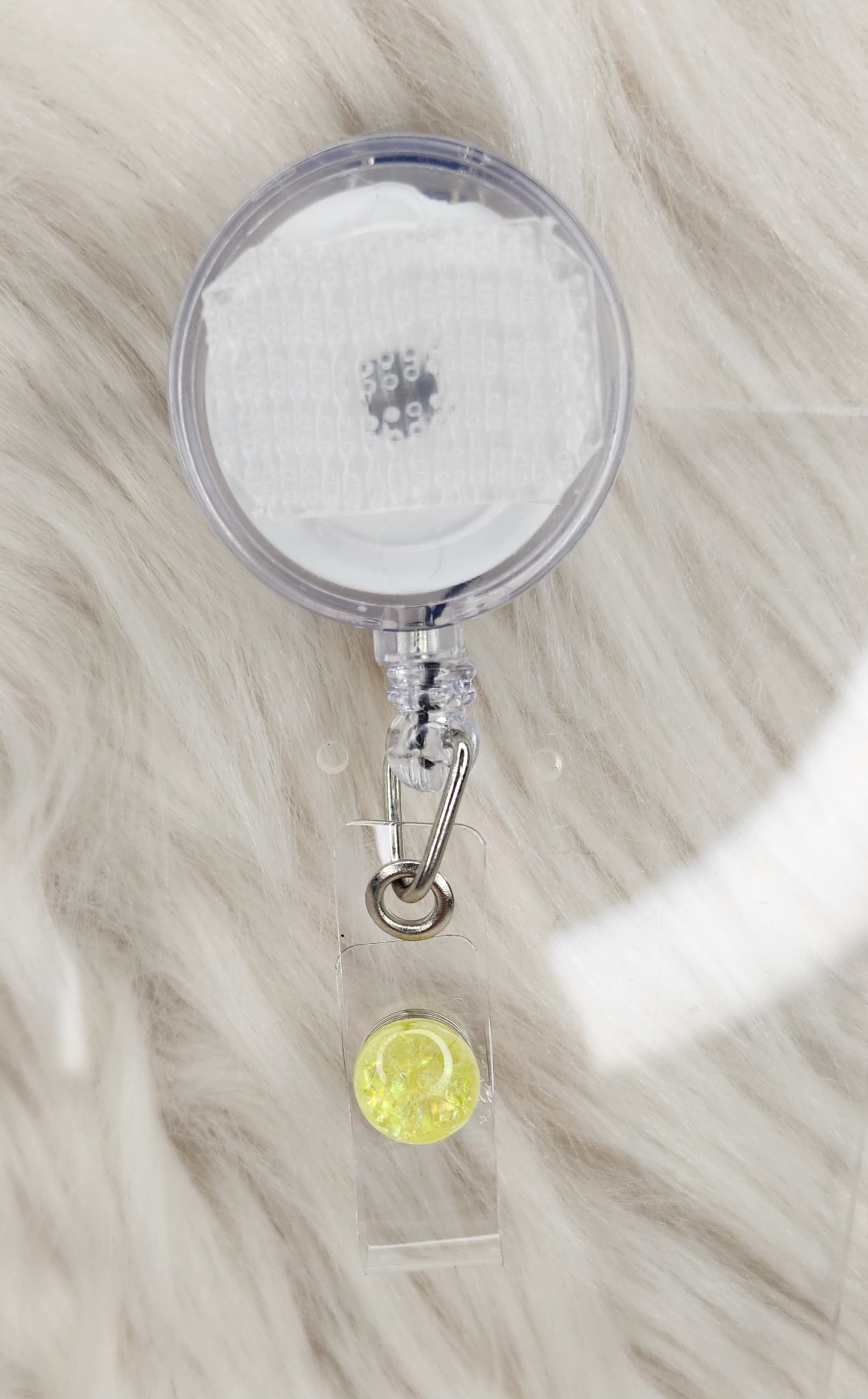 Yellow #1 Basic Badge Reel(Alligator Clip)