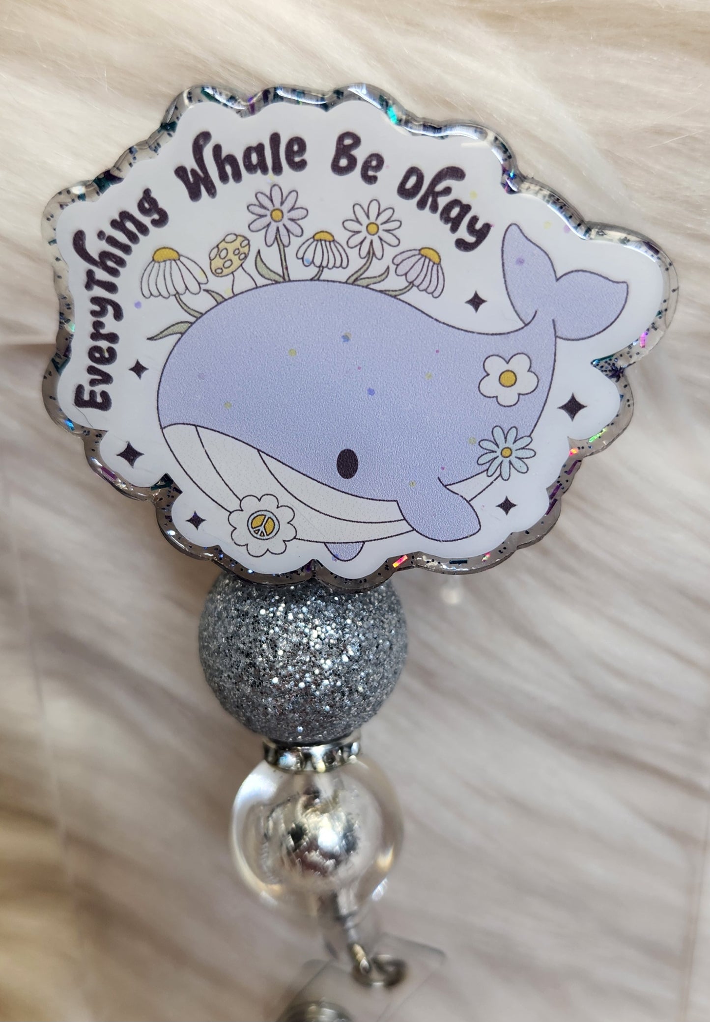 Whale Badge Reel Face