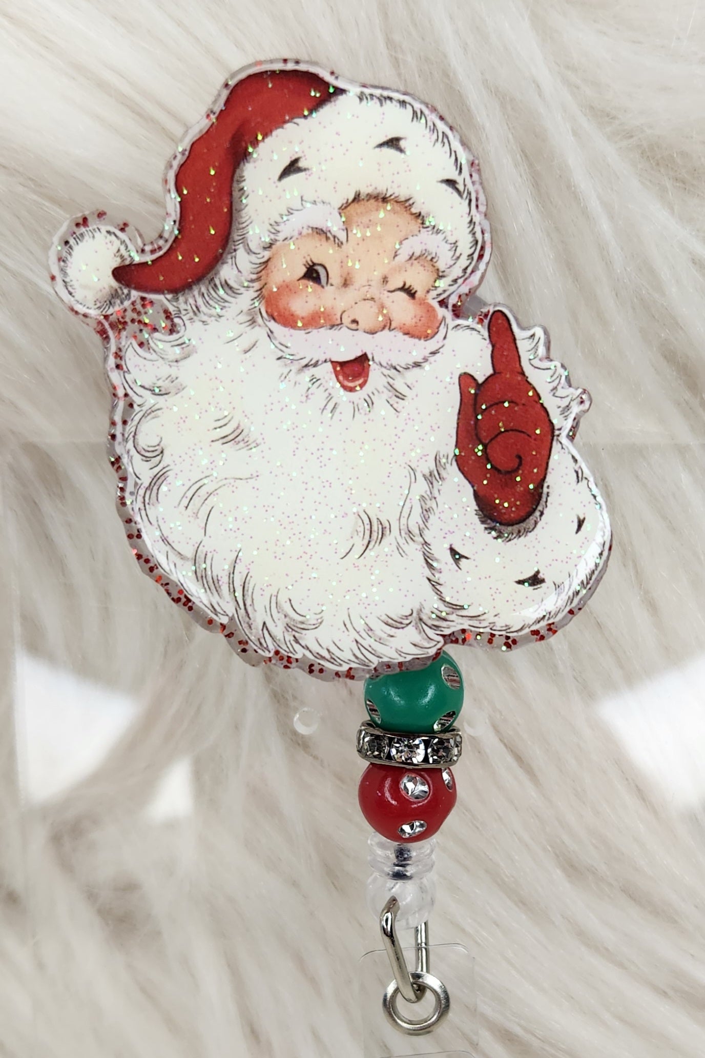 Santa Badge Reel Face