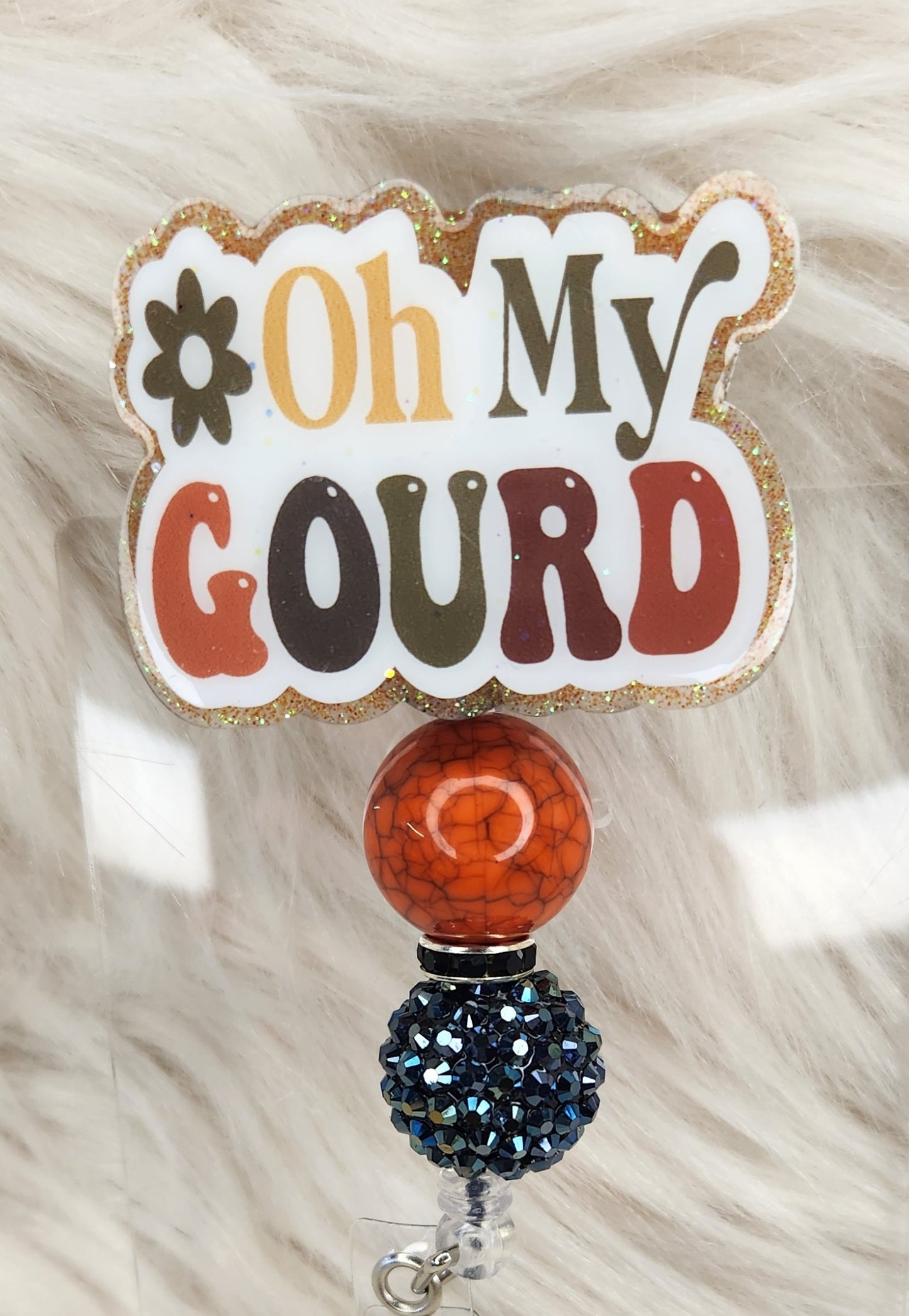 Oh My Gourd Badge Reel Face
