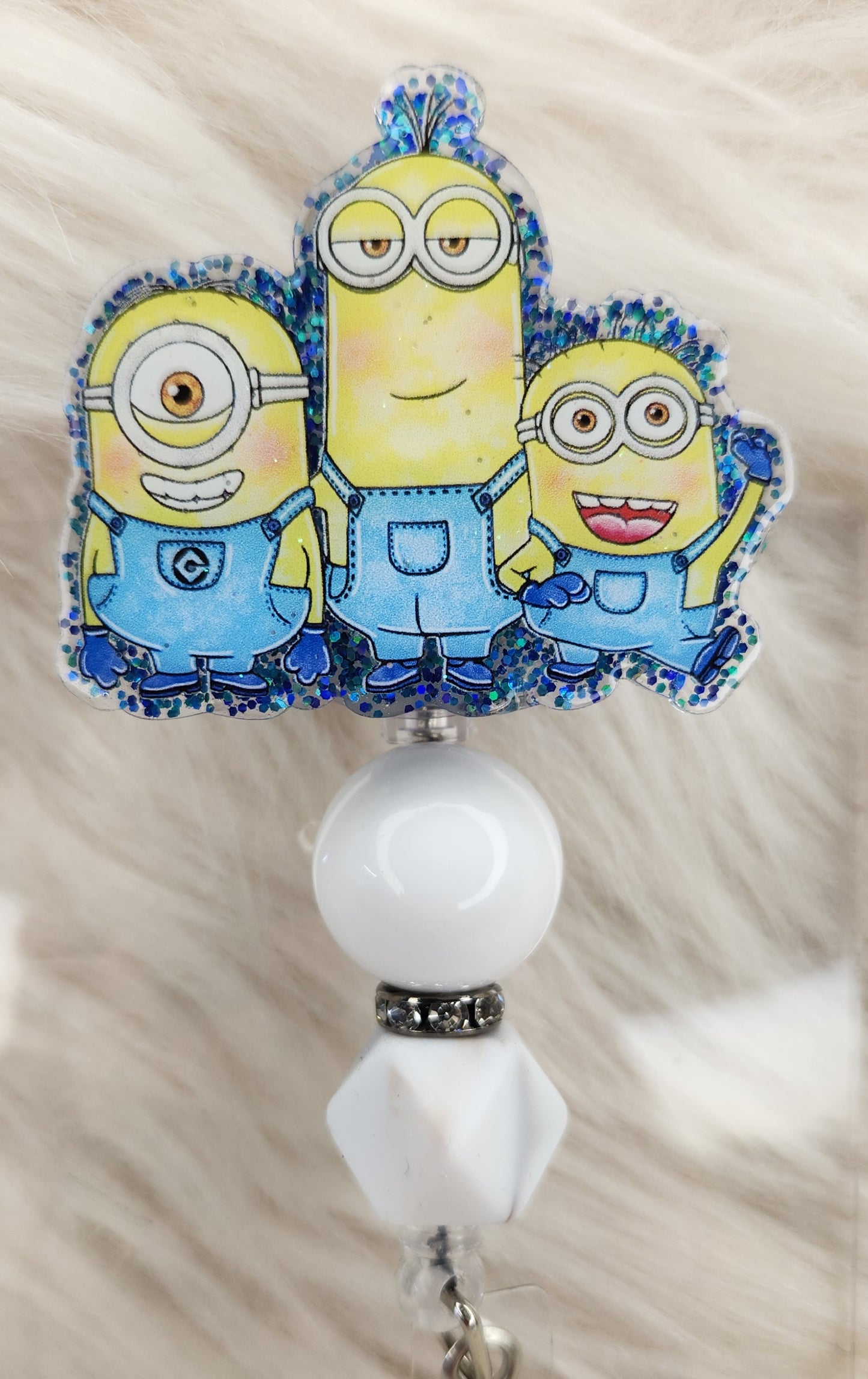 Little Yellow Men Badge Reel Face