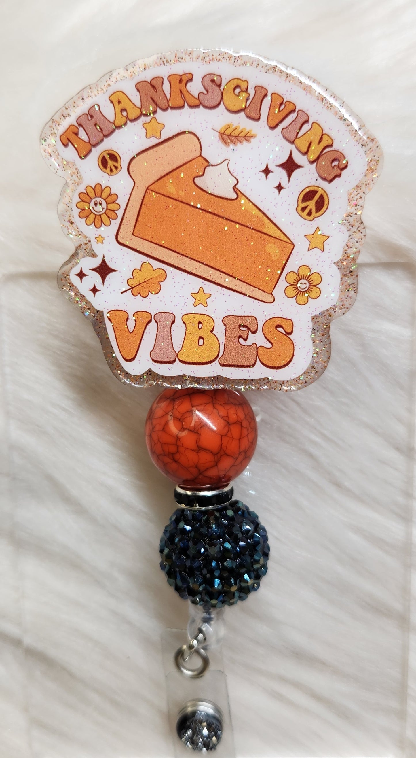 Thanksgiving Vibes Badge Reel Face