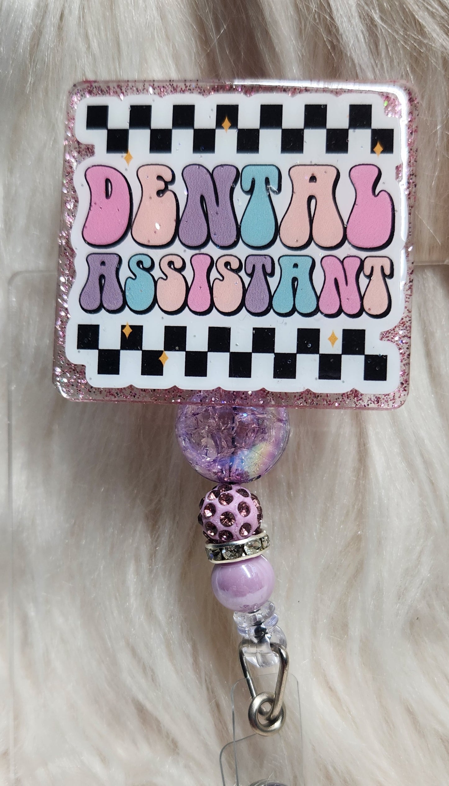 Dental Assistant Badge Reel Face