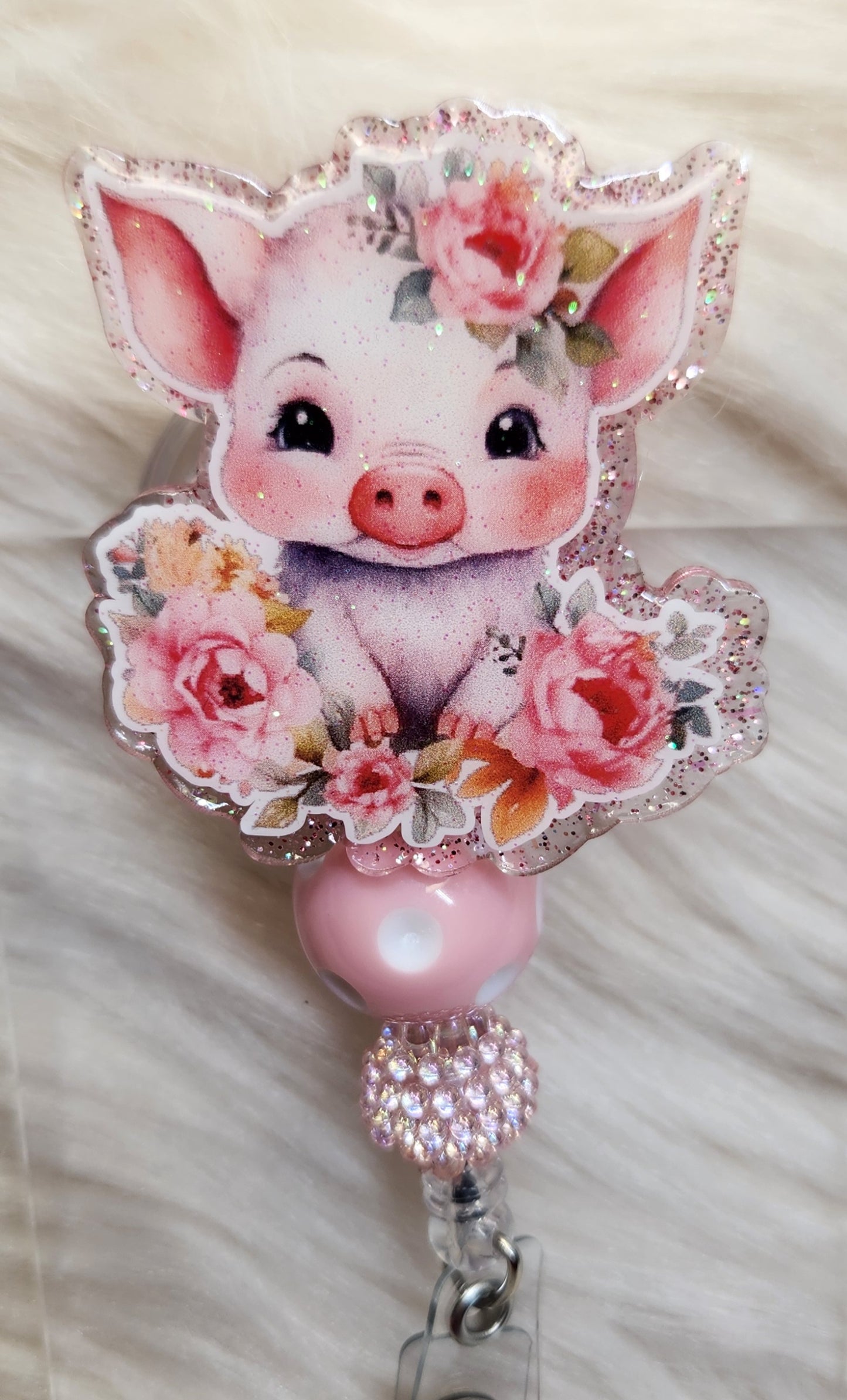 Pig #3 Badge Reel Face